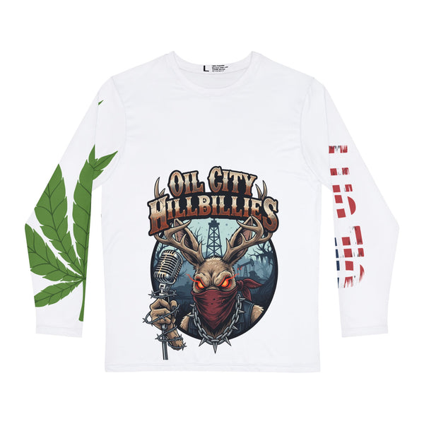 Men's Long Sleeve Graphic Shirt, Stylish Casual Wear, Perfect for Music Festivals, Unique Gift for Outdoor Enthusiasts