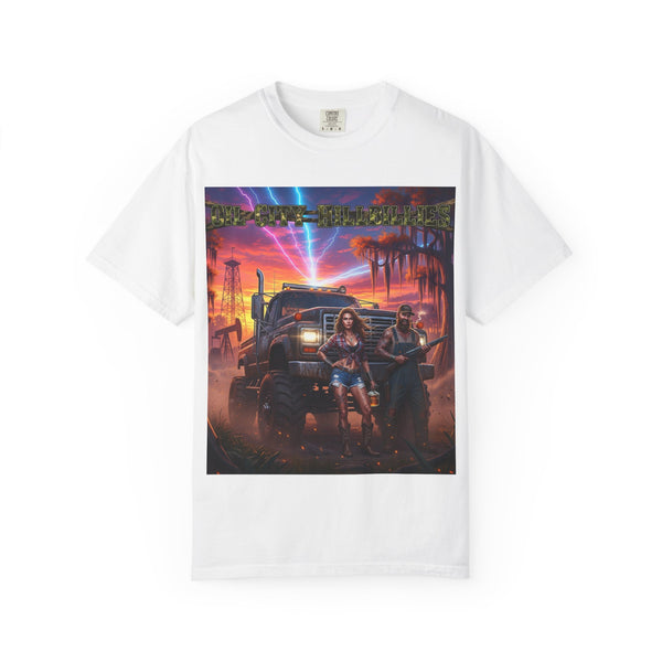 Oil City Hillbillies Adventurous Graphic T-Shirt – Fun Gift for Outdoor Lovers, Summer Vibes, Unisex Casual Wear, Adventure Shirt, Retro Band Tee