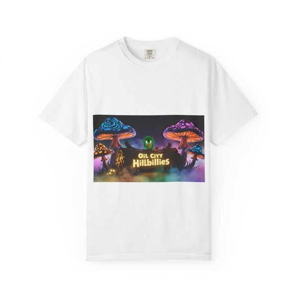 Chronic the Hemphog, Oil City Hillbillies T-Shirt | Unisex Garment-Dyed Tee for Art Lovers, Festival Goers, Quirky Gifts, Retro Style, Summer Essential
