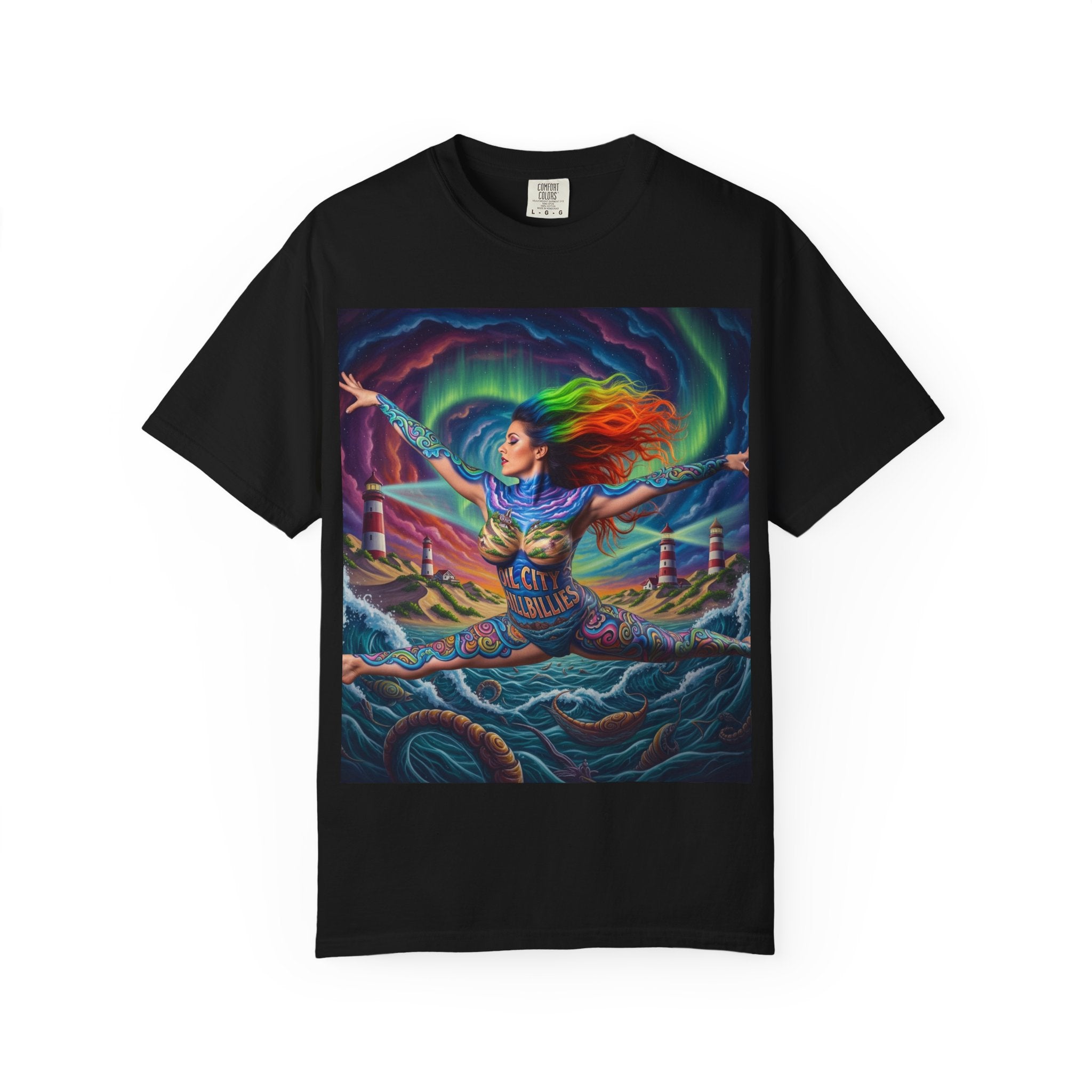 Oil City Hillbillies Colorful Spirit Unisex T-Shirt, Artistic Graphic Tee, Casual Wear, Gift for Art Lovers, Summer Festival Fashion