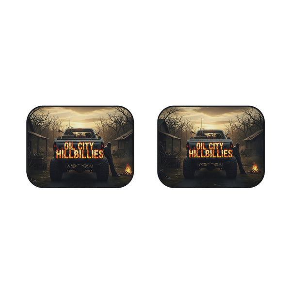 Oil City Hillbillies Car Mats, Custom Vehicle Accessories, Unique Gift for Truck Lovers, Rustic Home Decor, Off-Road Enthusiast Must-Have
