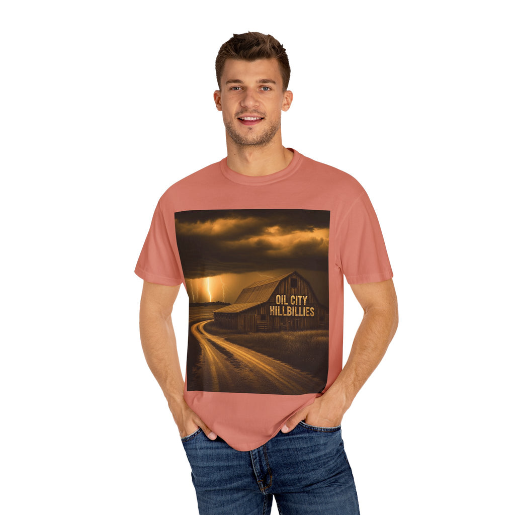 Oil City Hillbillies Vintage Graphic Tee – Unisex Outlaw Country T-Shirt, Southern Rock Band Merch, Country Concert Shirt