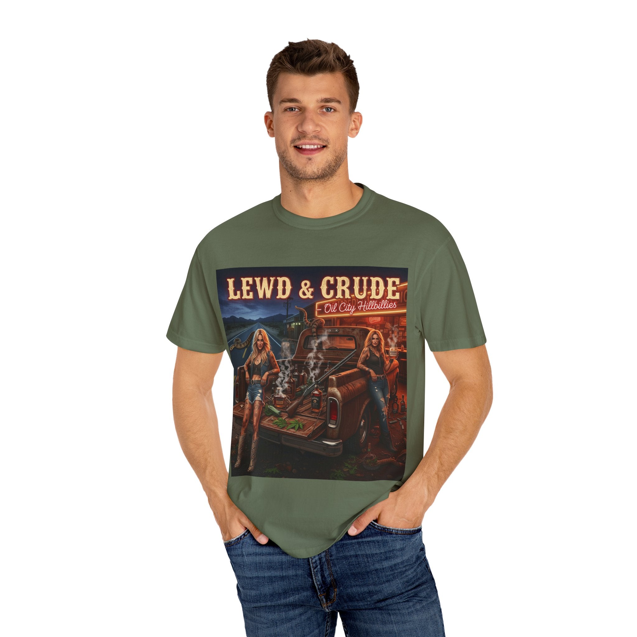 Vintage-Inspired Oil City Hillbillies Graphic Tee, Retro T-Shirt for Southern Outlaws, Perfect Gift for Birthdays, Parties, or Everyday Wear