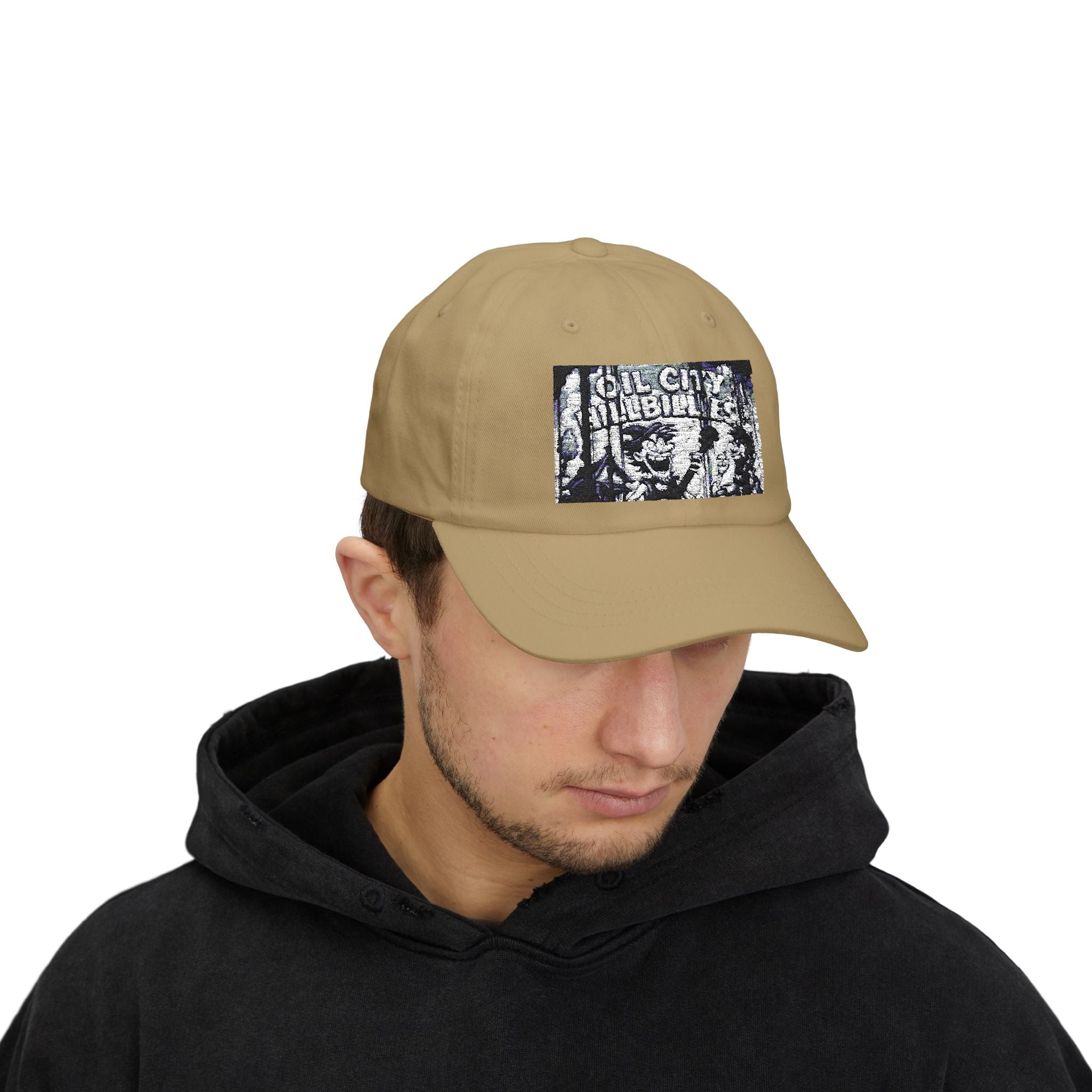Oil City Hillbillies Vintage-Inspired Dad Cap with Graphic Design, Casual Hat for Dads, Perfect Father’s Day Gift, Relaxed Fit Cap, Summer Accessory