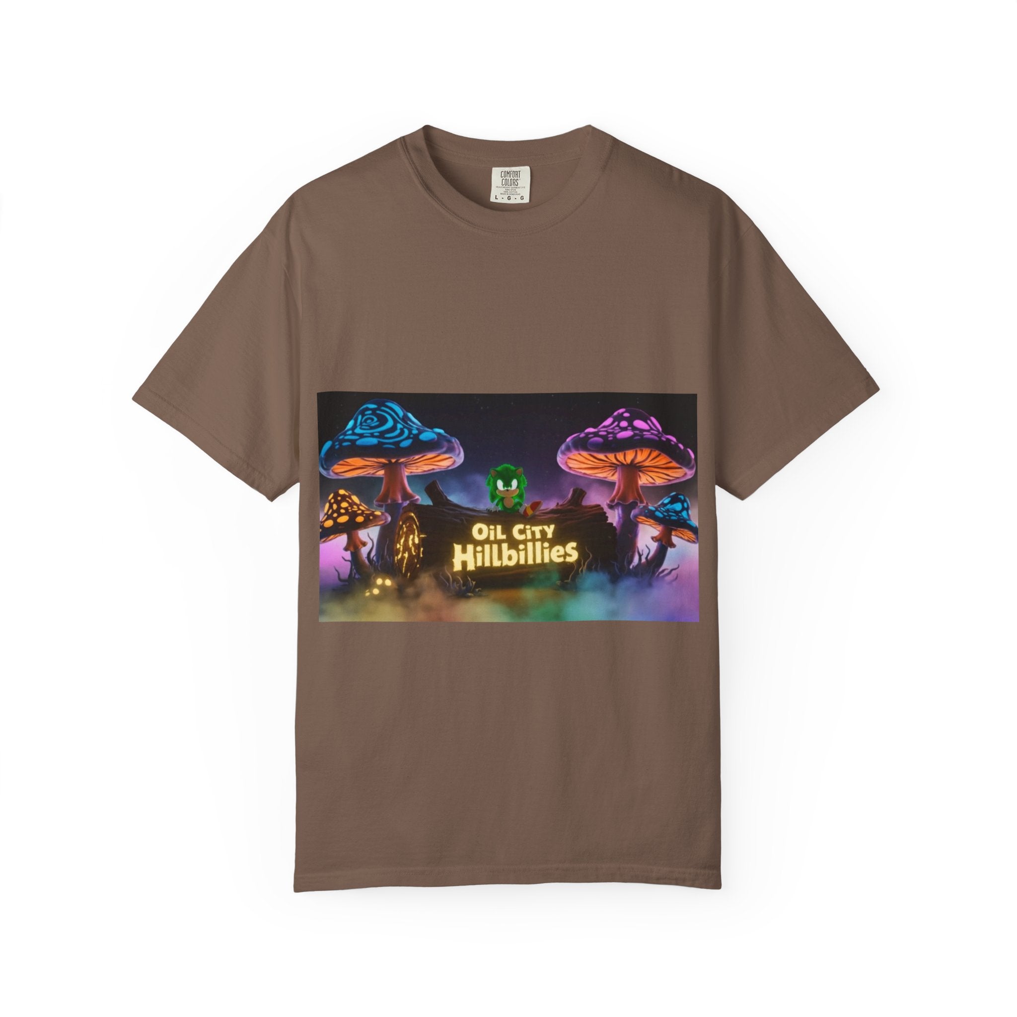 Chronic the Hemphog, Oil City Hillbillies T-Shirt | Unisex Garment-Dyed Tee for Art Lovers, Festival Goers, Quirky Gifts, Retro Style, Summer Essential