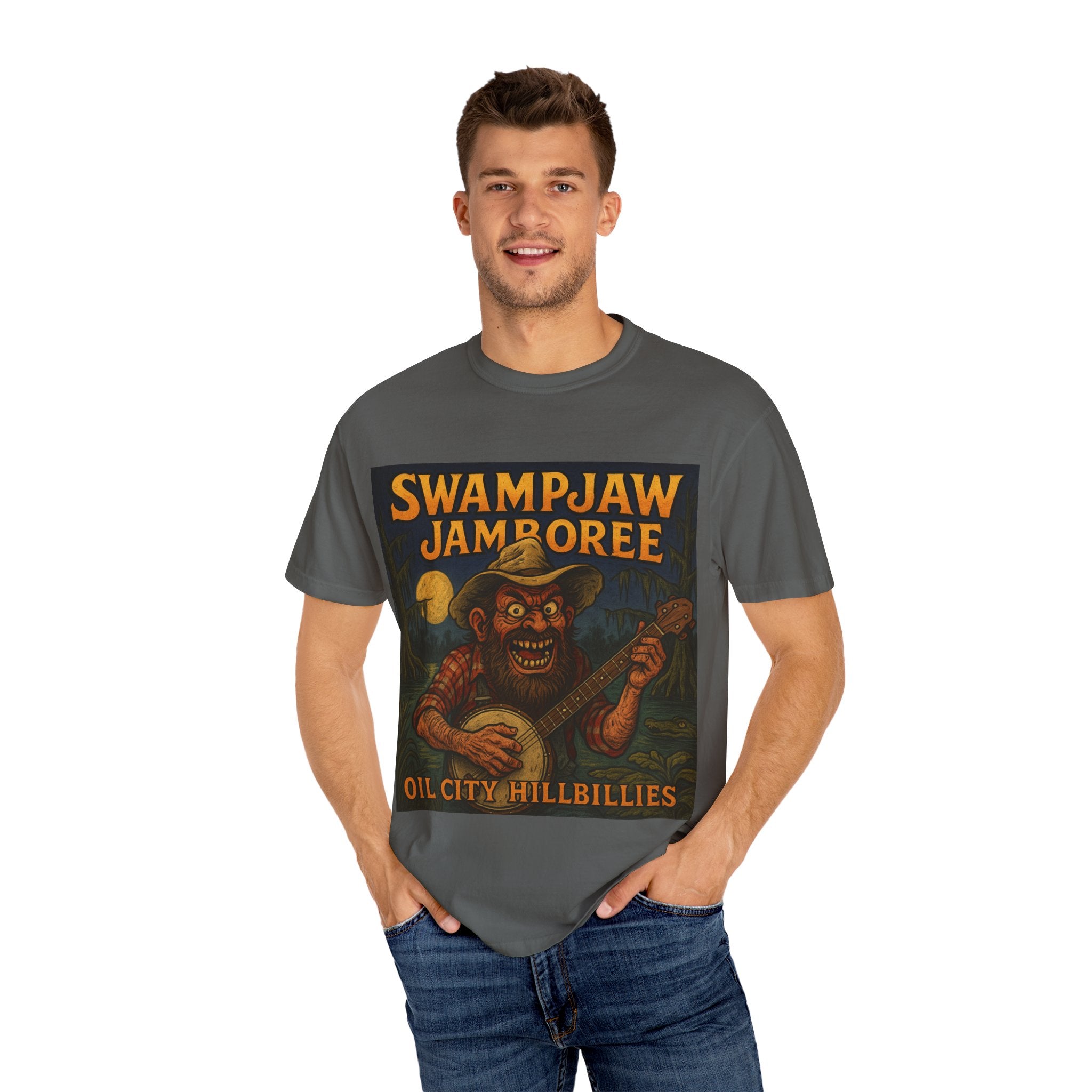 Swampjaw Jamboree Unisex T-Shirt, Vintage Music Tee, Casual Graphic Shirt, Fun Gift for Music Lovers, Festival Apparel