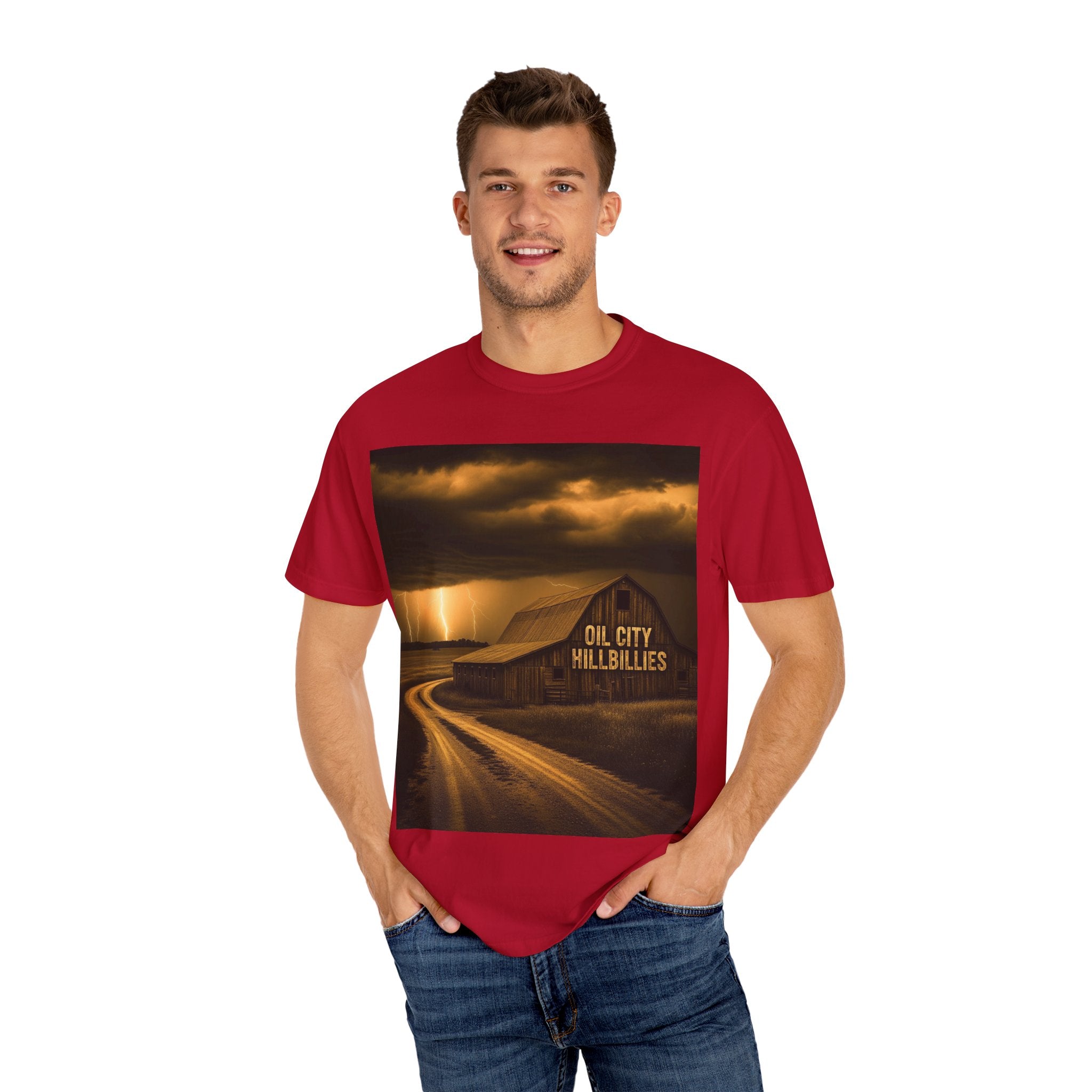 Oil City Hillbillies Vintage Graphic Tee – Unisex Outlaw Country T-Shirt, Southern Rock Band Merch, Country Concert Shirt