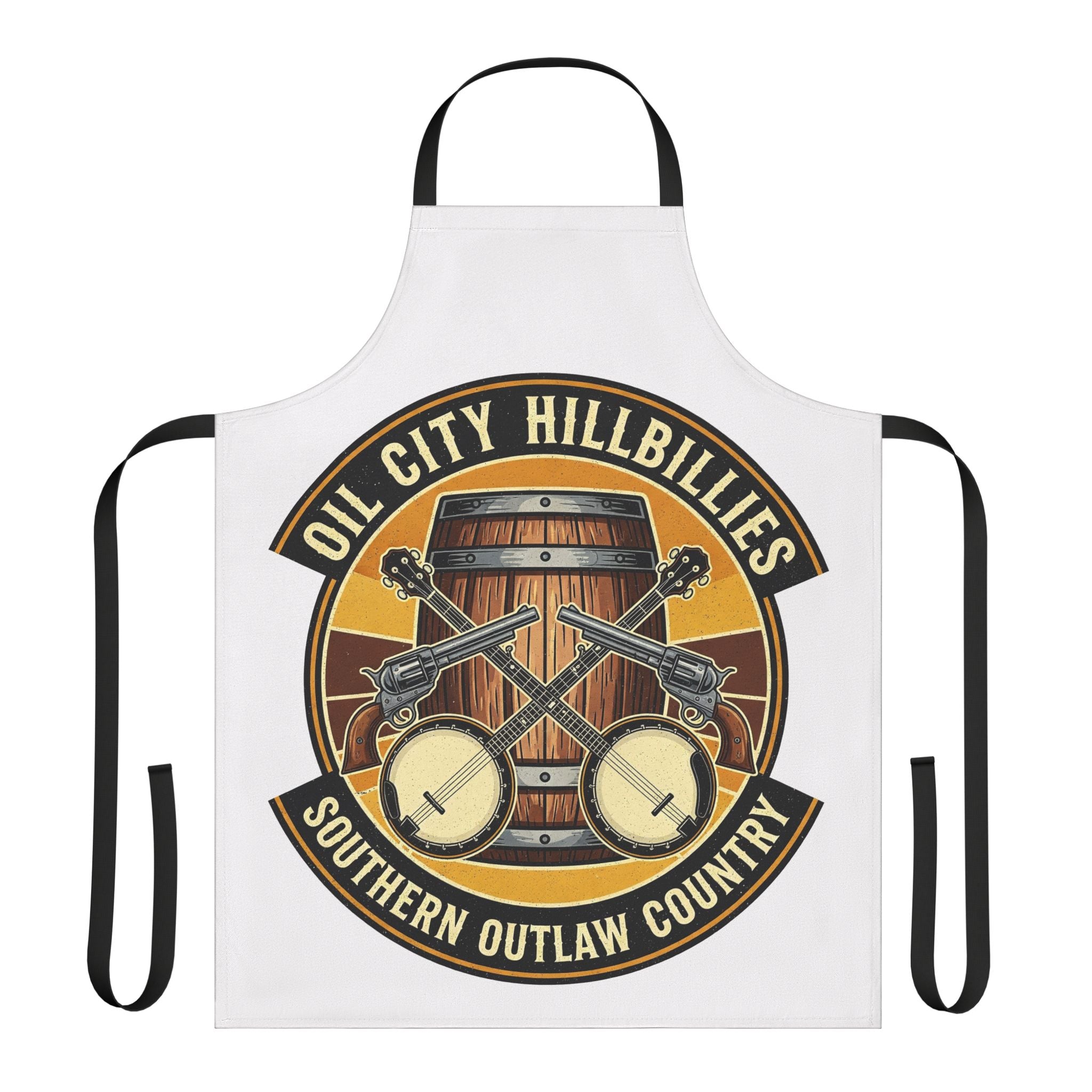 Southern Outlaw Country Apron – Perfect Gift for Foodies & BBQ Lovers, Cooking Party Wear, Unique Kitchen Decor, Hipster Gift