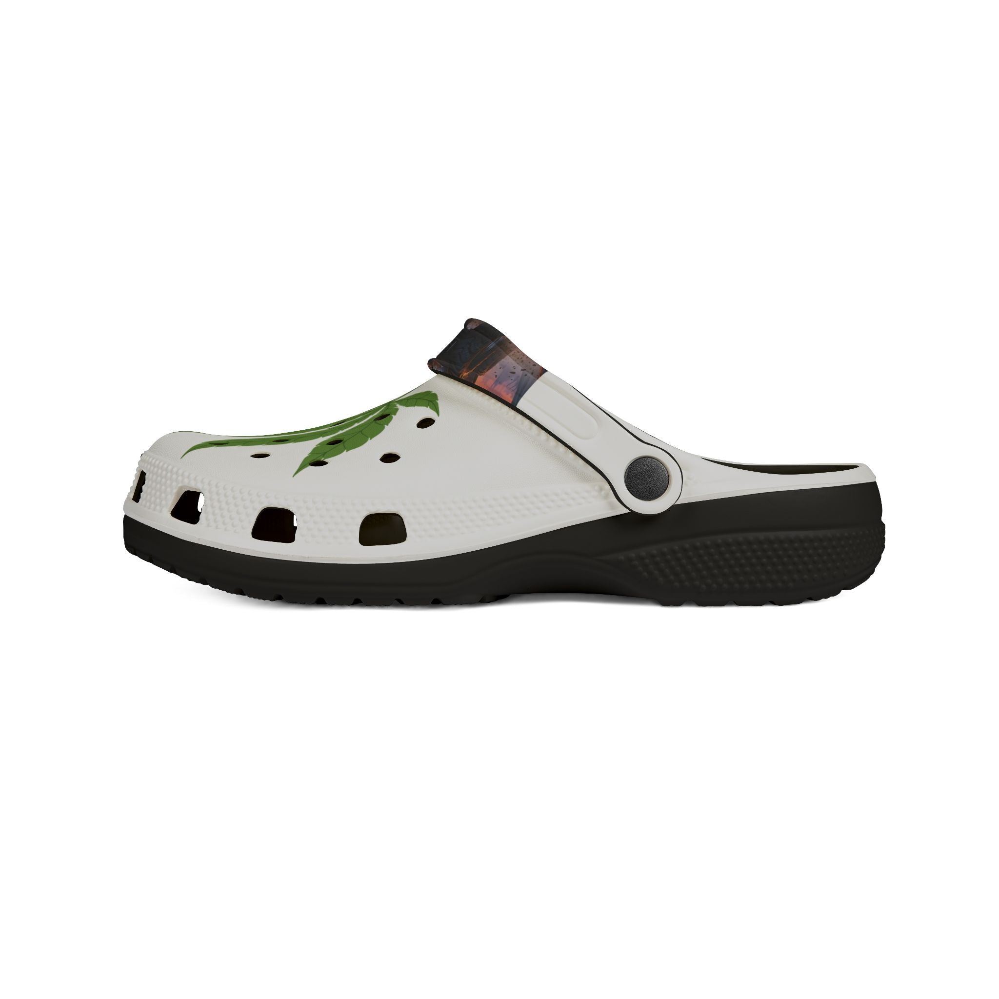 "OC Hillbillies Blaze Trail Clogs - Official Swag with Marijuana Leaf Design"