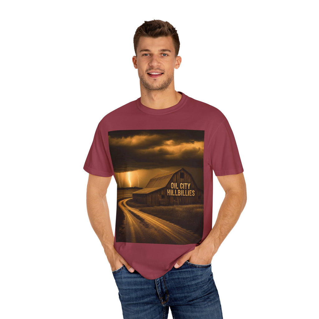 Oil City Hillbillies Vintage Graphic Tee – Unisex Outlaw Country T-Shirt, Southern Rock Band Merch, Country Concert Shirt