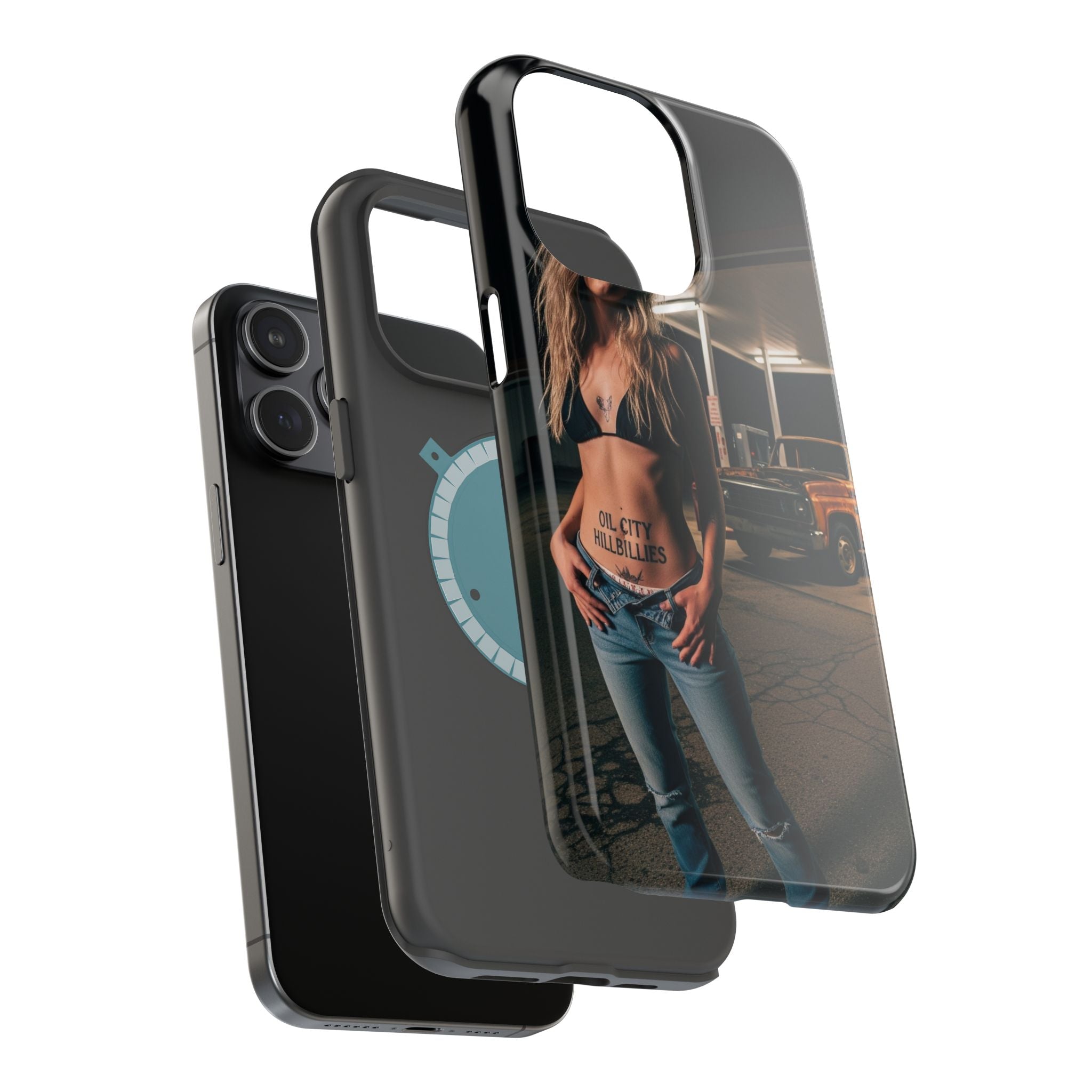 Oil City Hillbillies Magnetic Tough Cases | Personalized Phone Cover, Unique Gift for Country Lovers, Tough Cell Phone Case, Hillbilly Style