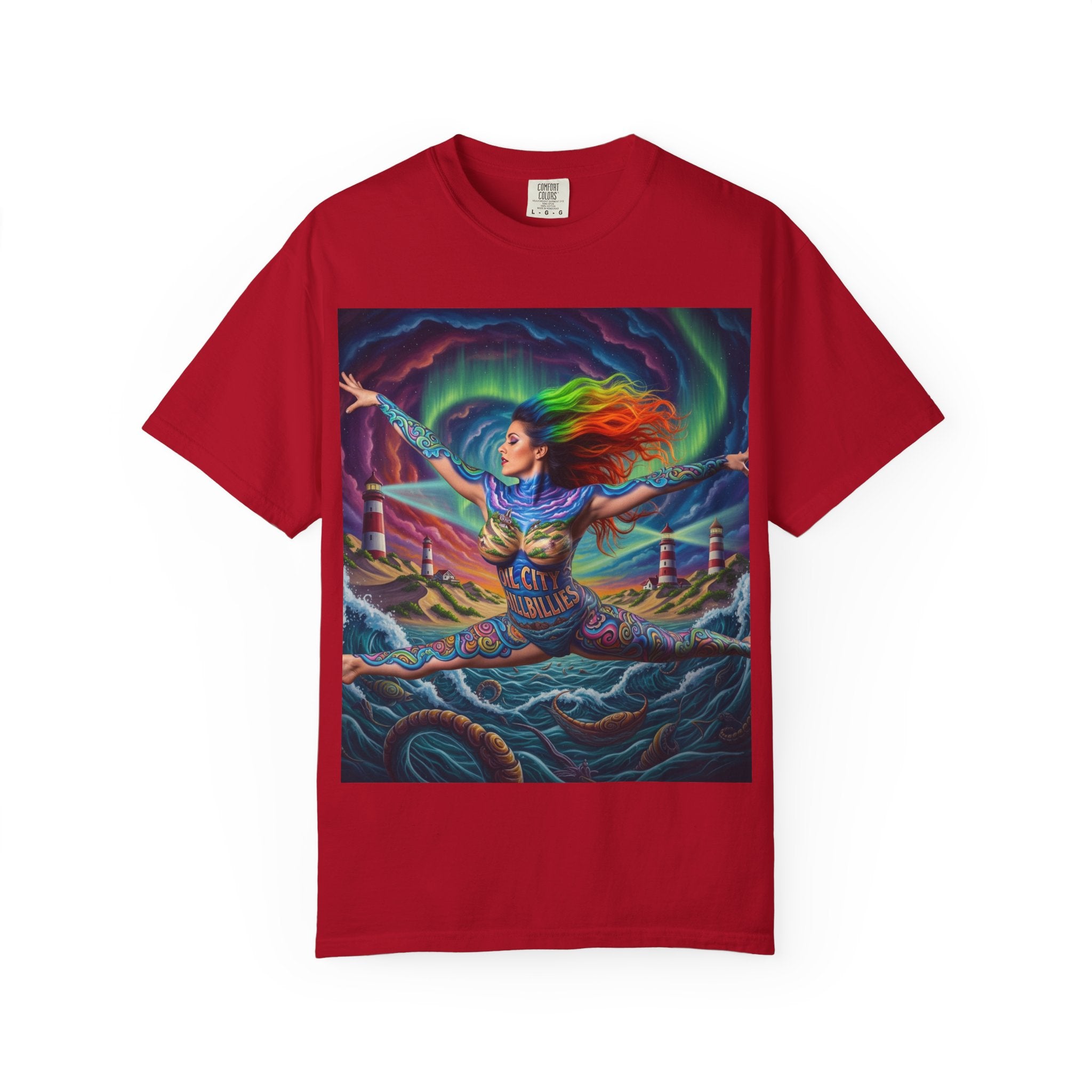 Oil City Hillbillies Colorful Spirit Unisex T-Shirt, Artistic Graphic Tee, Casual Wear, Gift for Art Lovers, Summer Festival Fashion