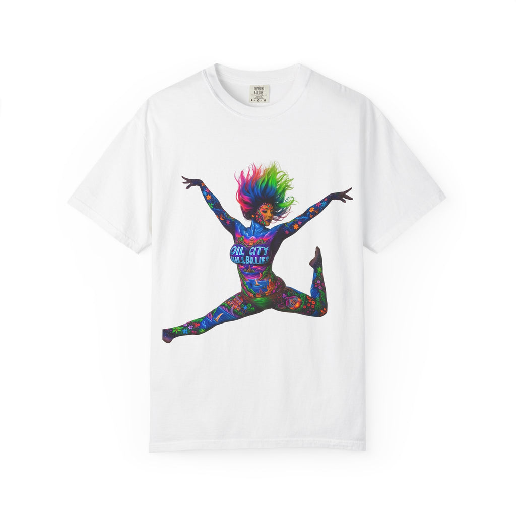 Colorful Expression T-shirt - Perfect for Dance Lovers, Unisex Gift, Casual Wear, Stylish Statement Tee, Vibrant Graphic Shirt