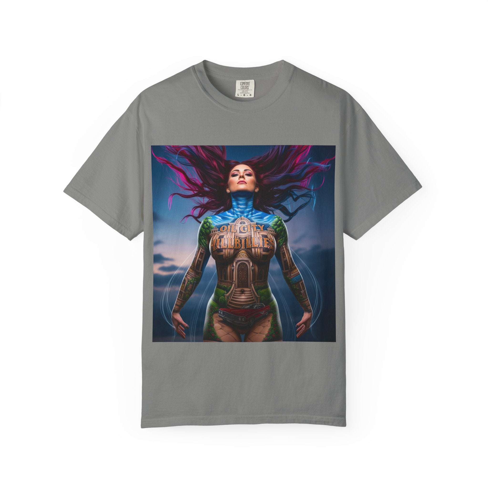 Mystical Spirit T-Shirt | Ethereal Oil City Hillbillies Art Tee, Unisex Graphic Shirt, Bohemian Style, Gift for Her, Festival Wear, Unique Artwear