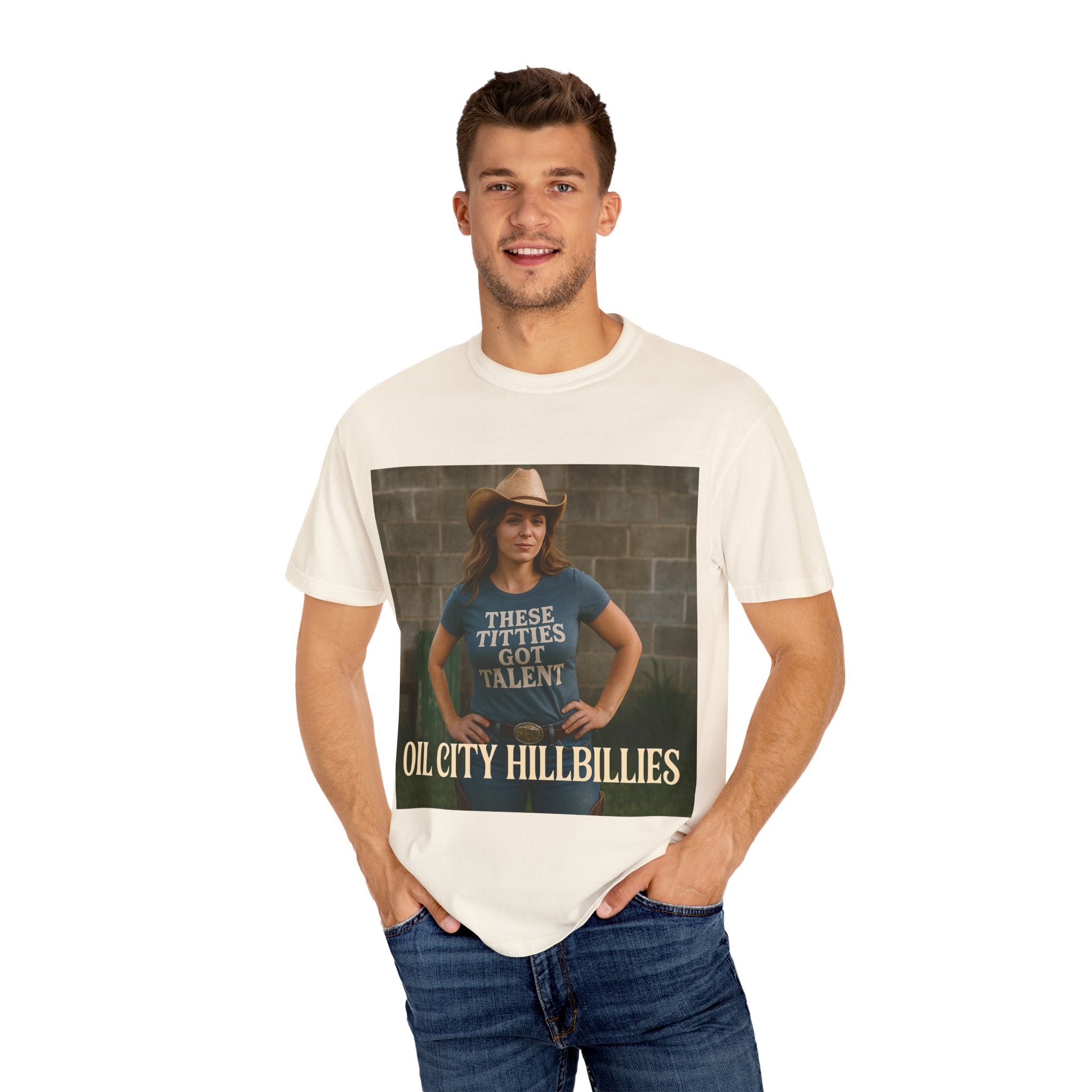 Oil City Hillbillies Unisex Garment-Dyed T-Shirt, Funny Country Shirt, Gift for Country Lovers, Unique Humor Tee, Casual Farm Style Apparel