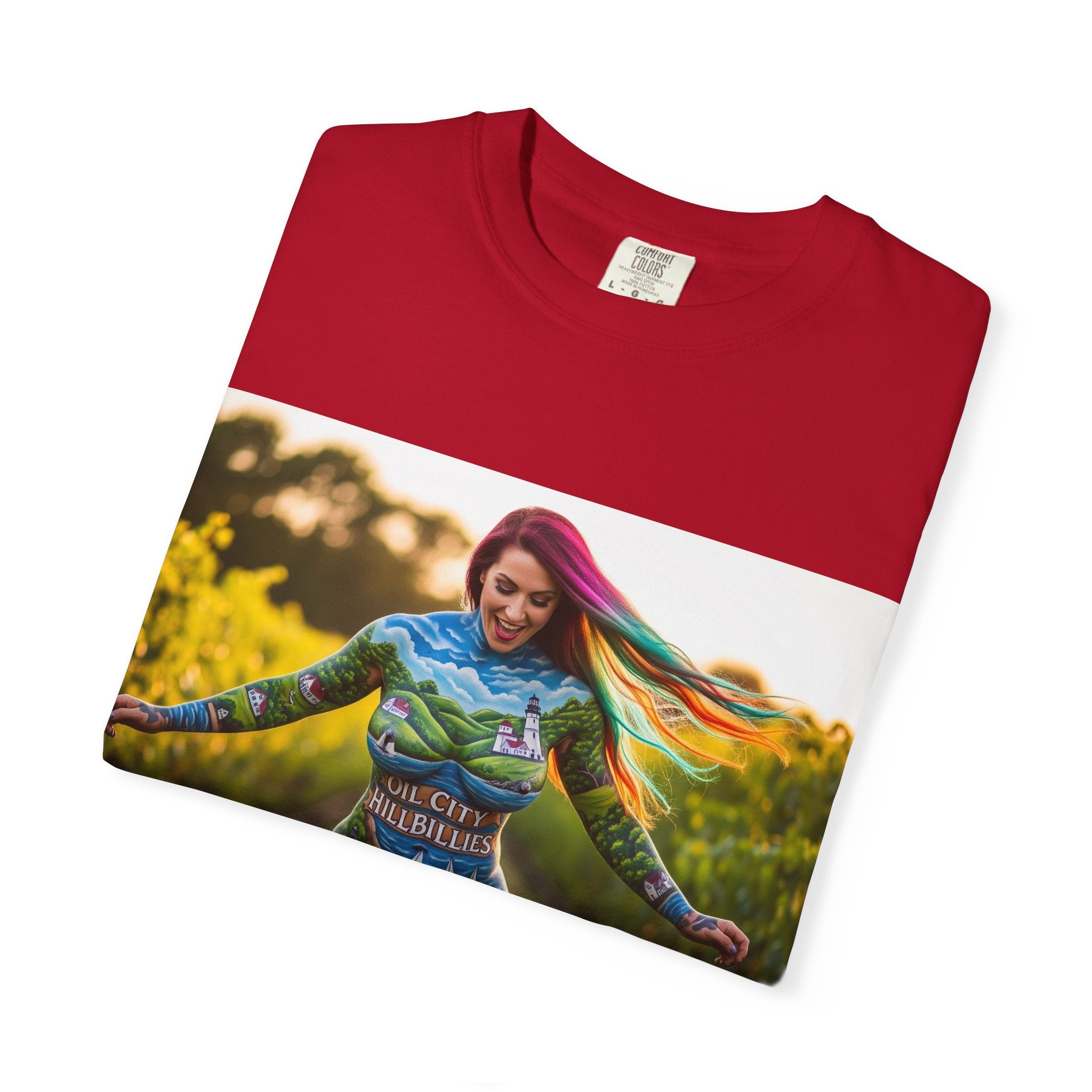 Vibrant Art T-Shirt, Colorful Graphic Tee, Eco-Friendly Cotton Shirt, Unique Gift for Art Lovers, Festival Wear, Casual Everyday Top