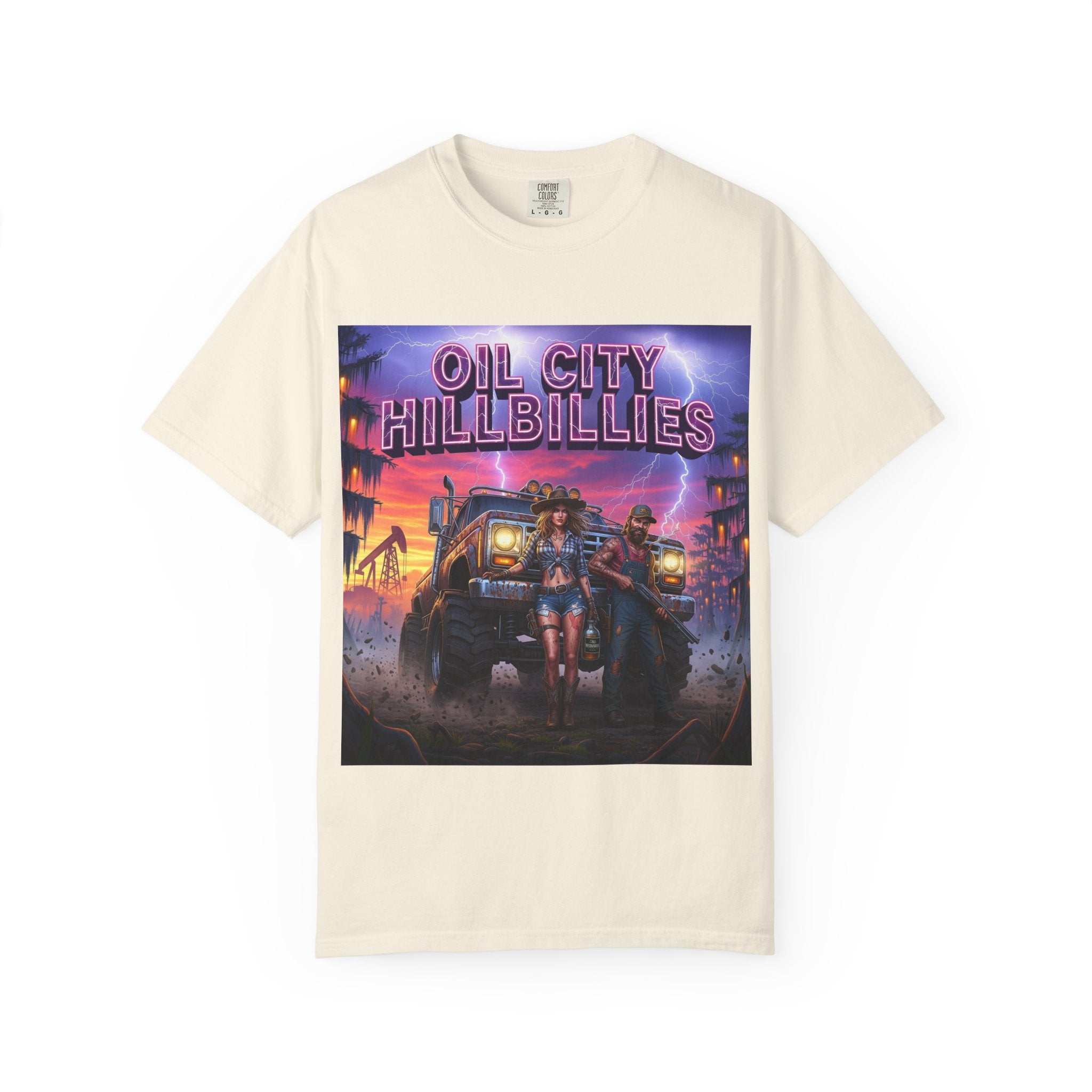 Vintage Oil City Hillbillies T-Shirt – Unisex Graphic Tee, Retro Gift, Festival Wear, Casual Style, Southern Outlaw Statement Shirt