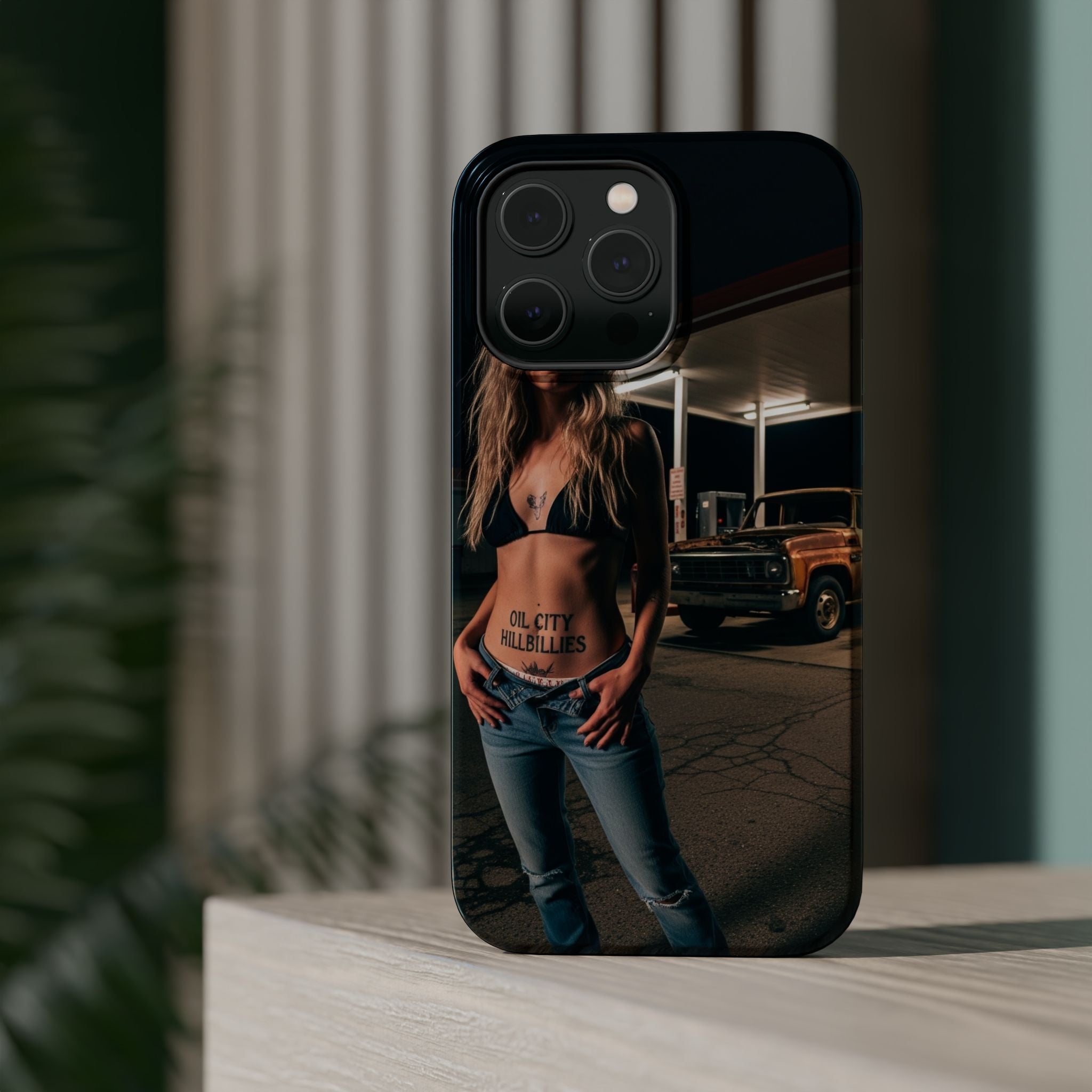 Oil City Hillbillies Magnetic Tough Cases | Personalized Phone Cover, Unique Gift for Country Lovers, Tough Cell Phone Case, Hillbilly Style