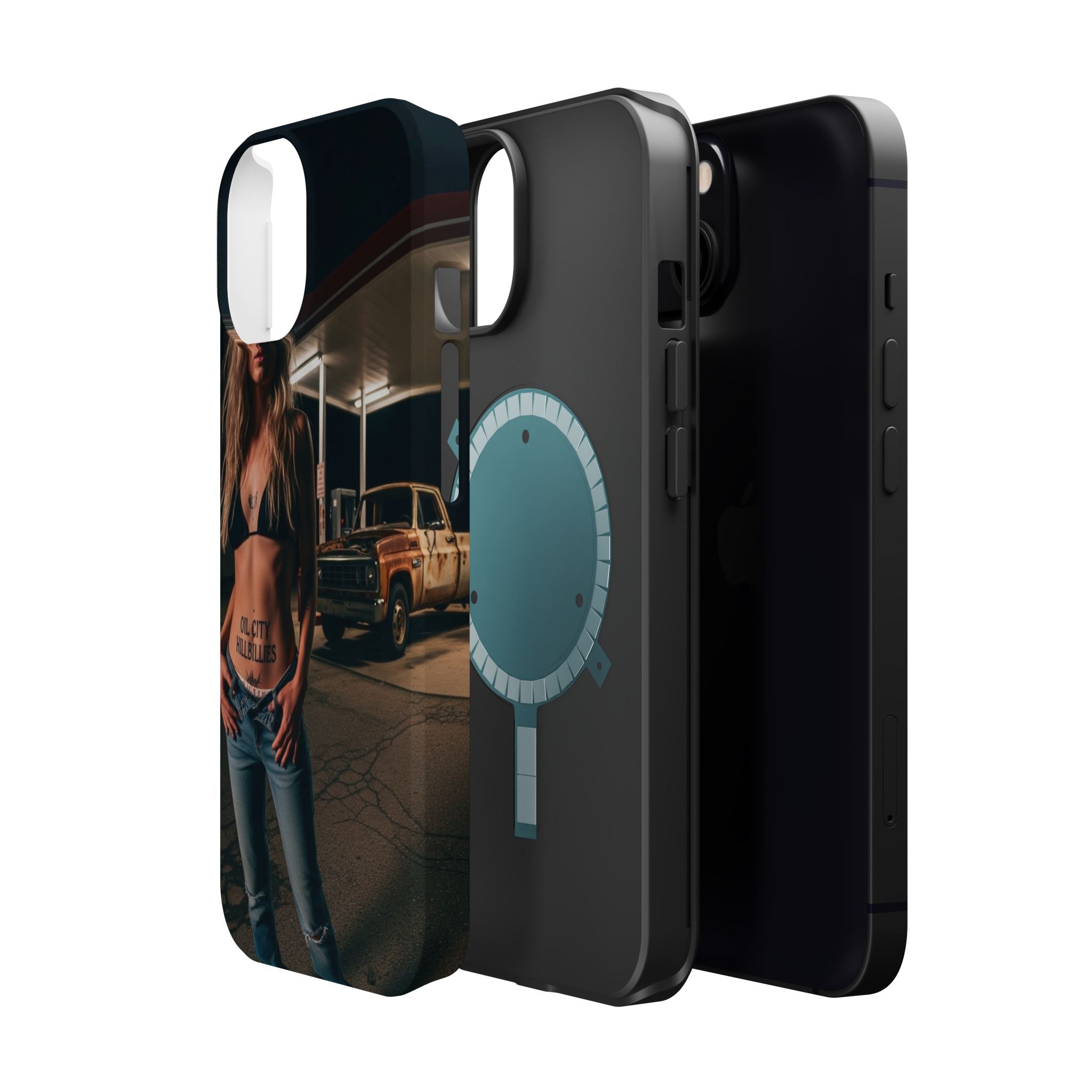 Oil City Hillbillies Magnetic Tough Cases | Personalized Phone Cover, Unique Gift for Country Lovers, Tough Cell Phone Case, Hillbilly Style