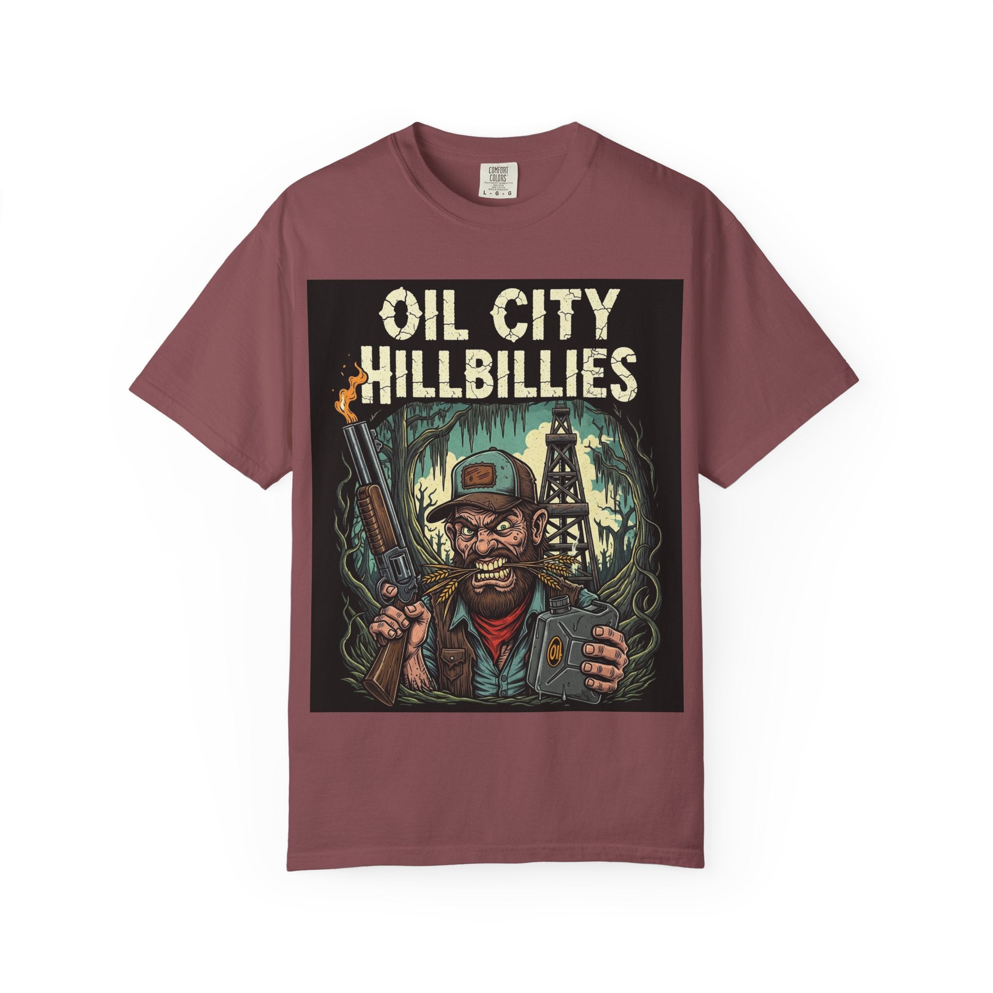 Oil City Hillbillies Unisex T-Shirt – Vintage Graphic Tee, Funny Gift, Casual Wear, Festive Party Shirt, 90s Nostalgia Style