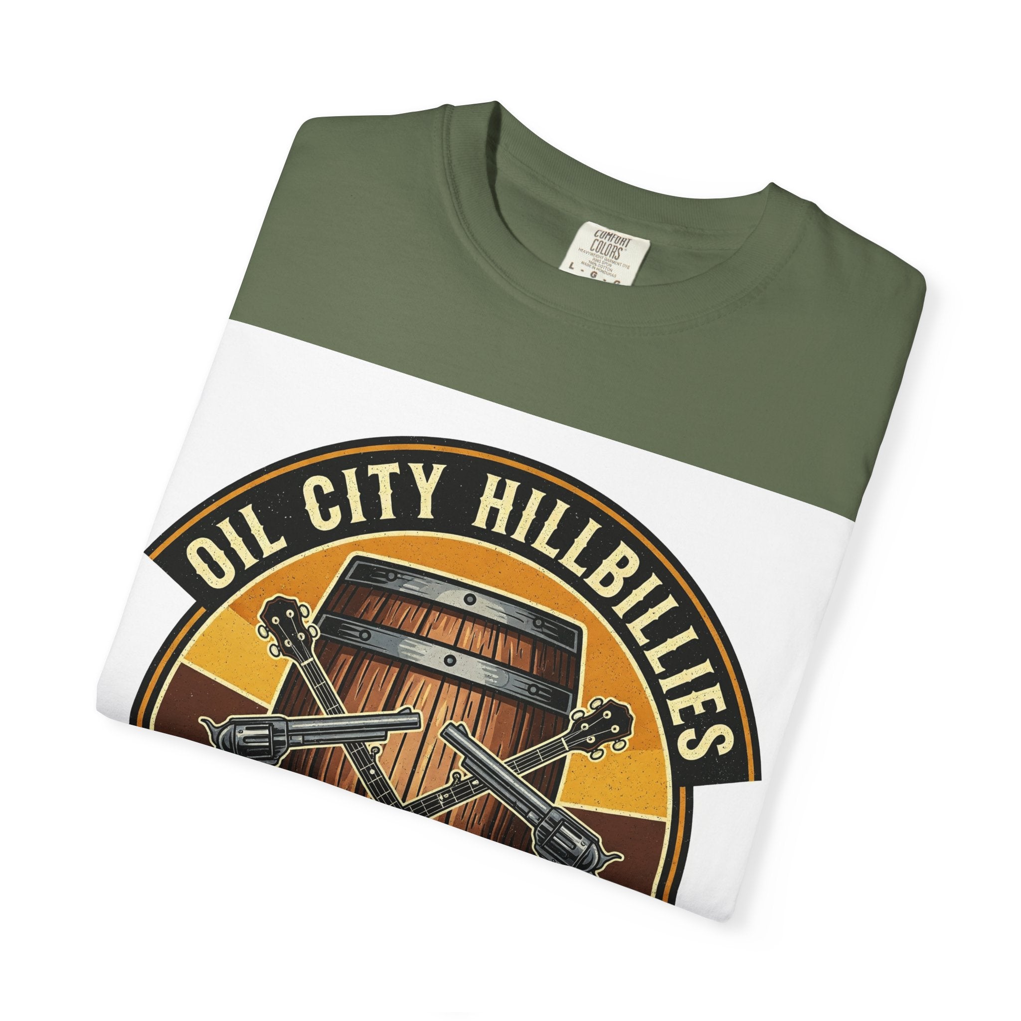 Oil City Hillbillies T-Shirt | Southern Outlaw Country Tee, Music Lover Gift, Vintage Style Shirt, Casual Outfit, Festival Apparel