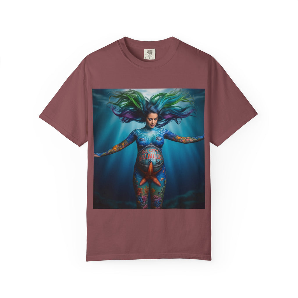 Garment-Dyed Oil City Hillbillies Tee Inspired by Southern Roots and Backwoods Culture, Bohemian T-shirt for Music Festivals, Artistic Outlaw Fashion Statement, Perfect Gift for Fans