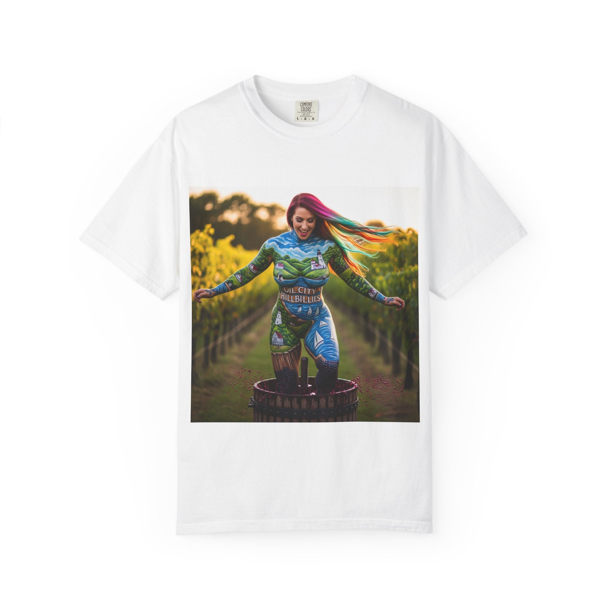 Vibrant Art T-Shirt, Colorful Graphic Tee, Eco-Friendly Cotton Shirt, Unique Gift for Art Lovers, Festival Wear, Casual Everyday Top
