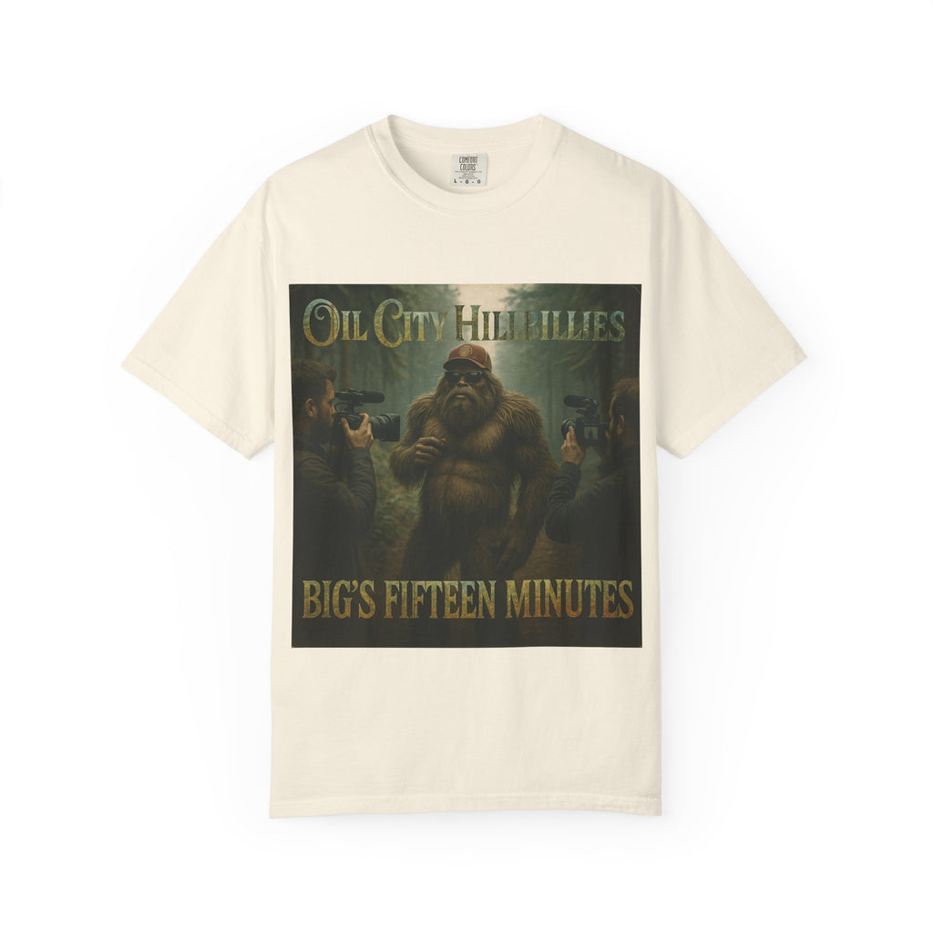 Oil City Hillbillies Unisex T-Shirt, Vintage Style Tee, Bigfoot Humor, Casual Wear, Gift for Nature Lovers, Fun Weekend Shirt