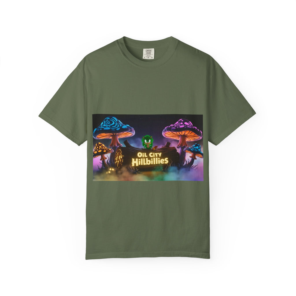 Chronic the Hemphog, Oil City Hillbillies T-Shirt | Unisex Garment-Dyed Tee for Art Lovers, Festival Goers, Quirky Gifts, Retro Style, Summer Essential