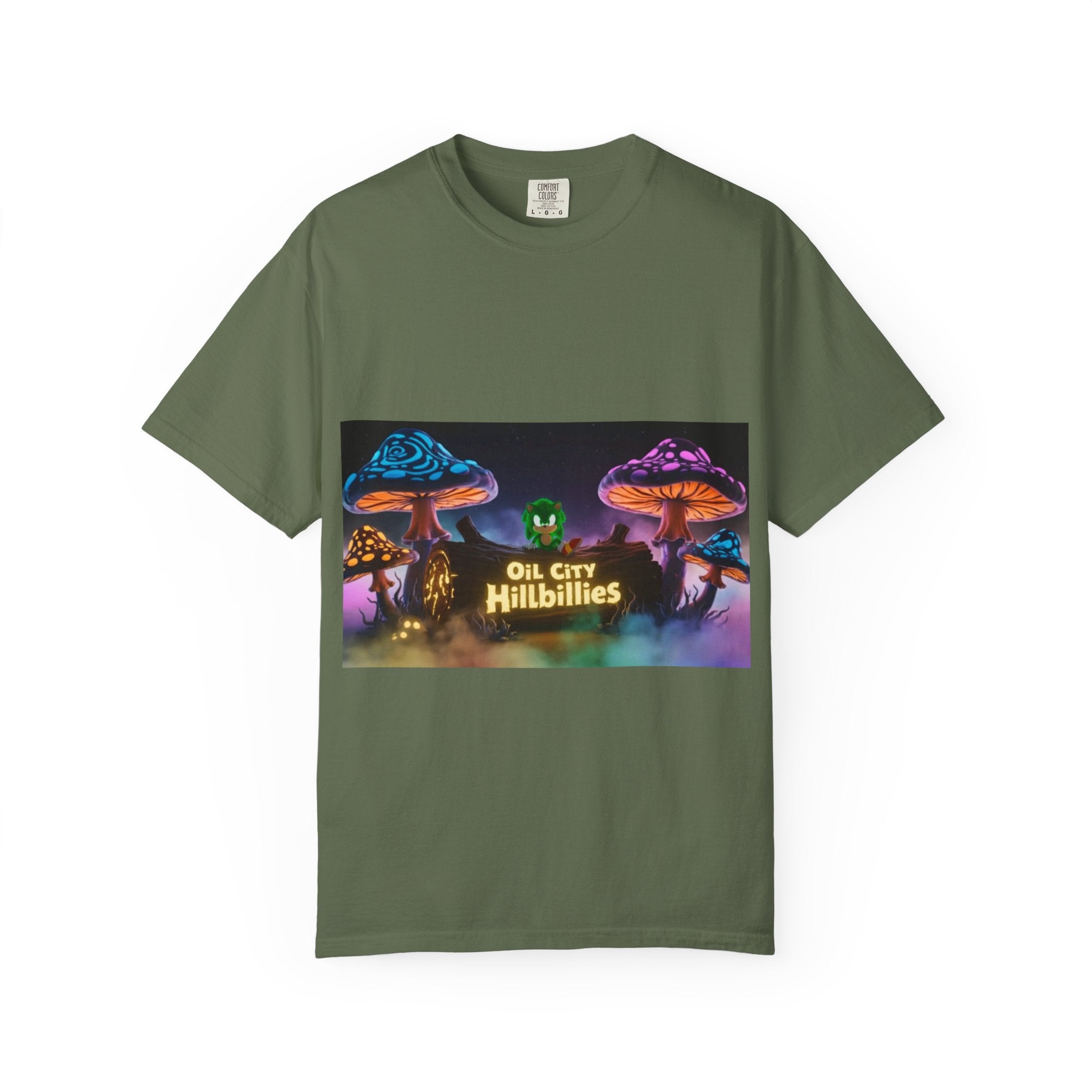 Chronic the Hemphog, Oil City Hillbillies T-Shirt | Unisex Garment-Dyed Tee for Art Lovers, Festival Goers, Quirky Gifts, Retro Style, Summer Essential