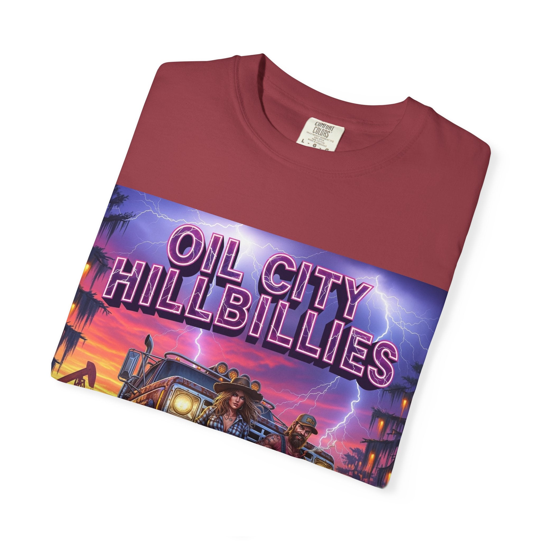Vintage Oil City Hillbillies T-Shirt – Unisex Graphic Tee, Retro Gift, Festival Wear, Casual Style, Southern Outlaw Statement Shirt