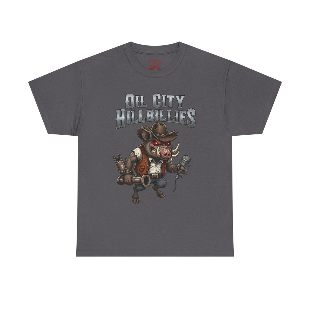 Oil City Hillbillies Unisex Tee - Country Humor Shirt, Vintage Graphic Tee, Perfect for Music Lovers, BBQ Events, Gifting, Everyday Wear