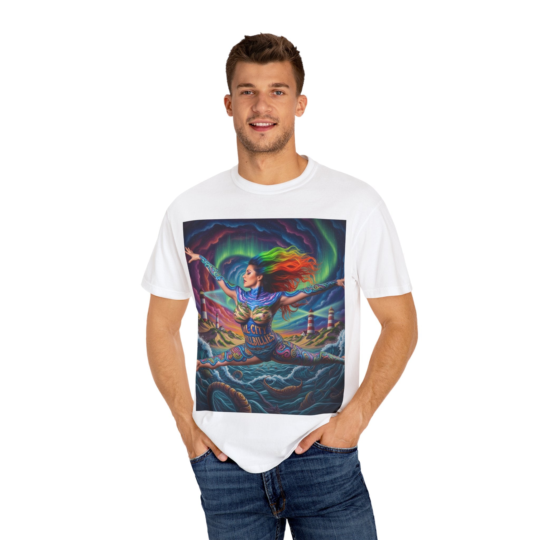 Oil City Hillbillies Colorful Spirit Unisex T-Shirt, Artistic Graphic Tee, Casual Wear, Gift for Art Lovers, Summer Festival Fashion