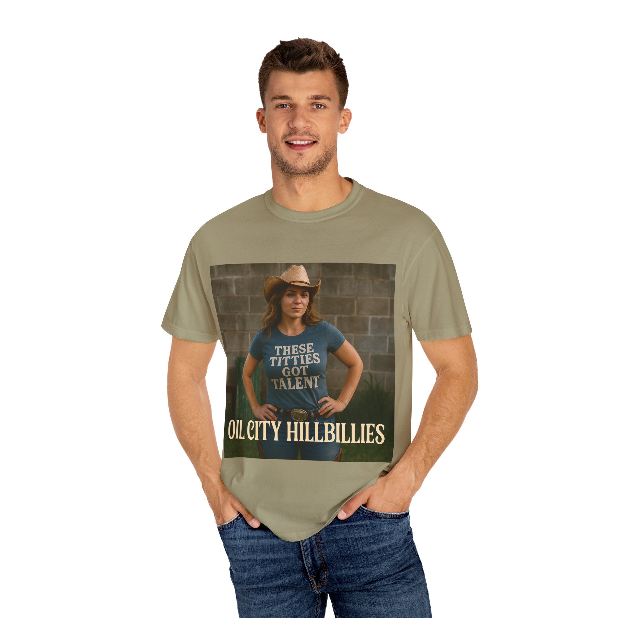 Oil City Hillbillies Unisex Garment-Dyed T-Shirt, Funny Country Shirt, Gift for Country Lovers, Unique Humor Tee, Casual Farm Style Apparel