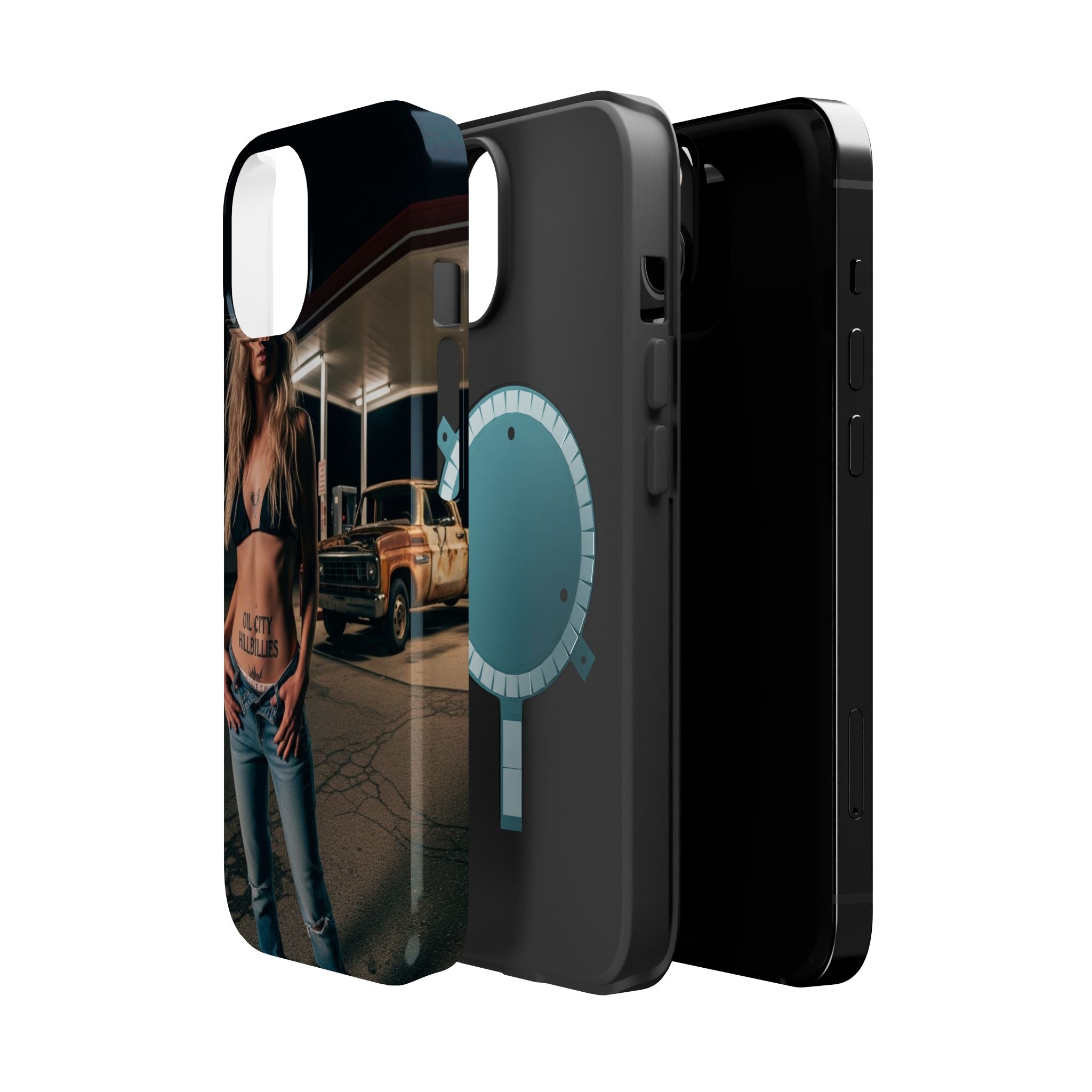 Oil City Hillbillies Magnetic Tough Cases | Personalized Phone Cover, Unique Gift for Country Lovers, Tough Cell Phone Case, Hillbilly Style