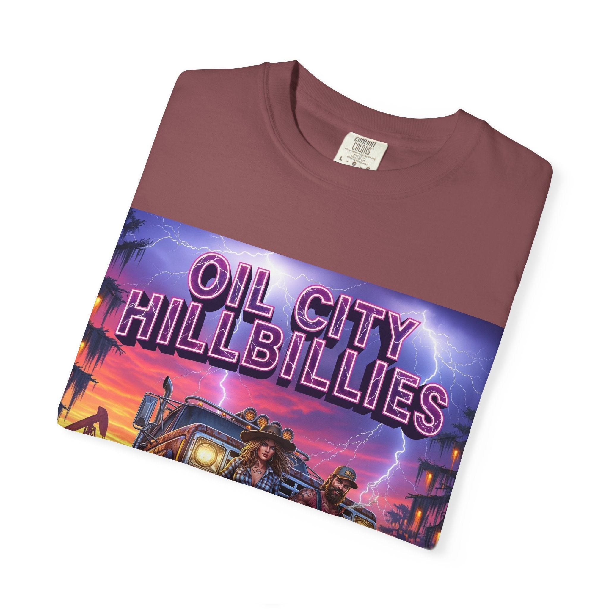 Vintage Oil City Hillbillies T-Shirt – Unisex Graphic Tee, Retro Gift, Festival Wear, Casual Style, Southern Outlaw Statement Shirt