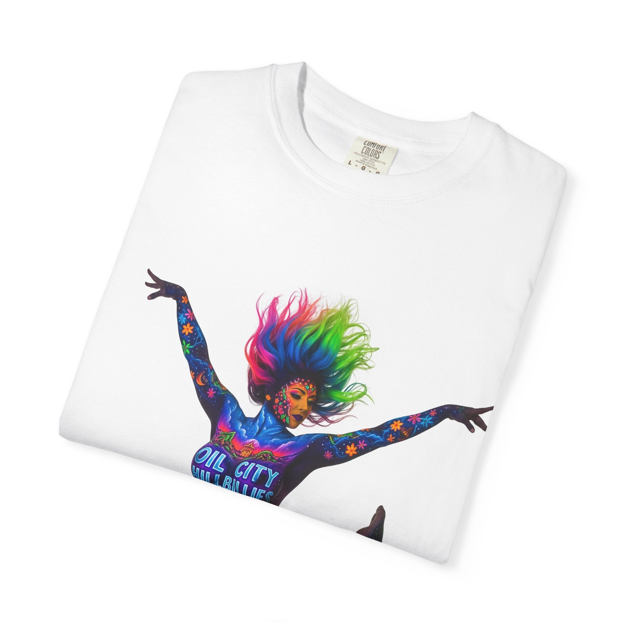 Colorful Expression T-shirt - Perfect for Dance Lovers, Unisex Gift, Casual Wear, Stylish Statement Tee, Vibrant Graphic Shirt