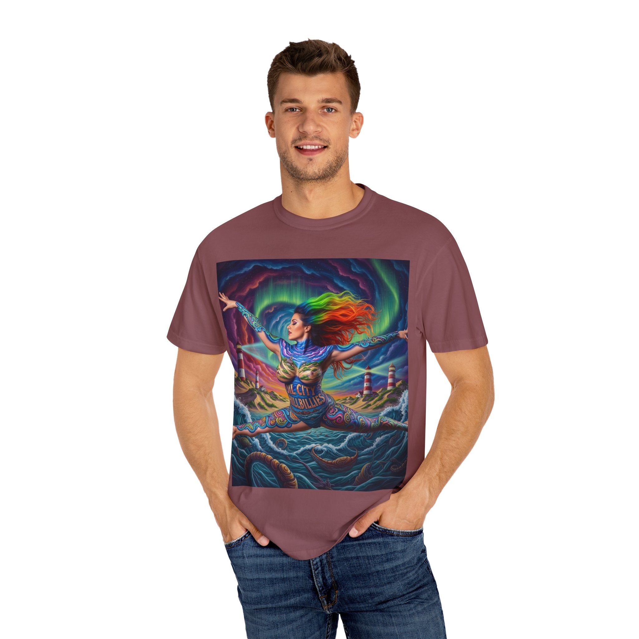 Oil City Hillbillies Colorful Spirit Unisex T-Shirt, Artistic Graphic Tee, Casual Wear, Gift for Art Lovers, Summer Festival Fashion