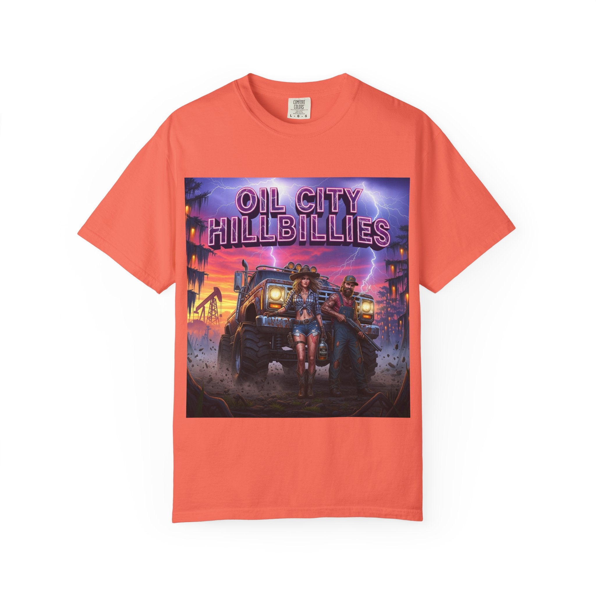 Vintage Oil City Hillbillies T-Shirt – Unisex Graphic Tee, Retro Gift, Festival Wear, Casual Style, Southern Outlaw Statement Shirt