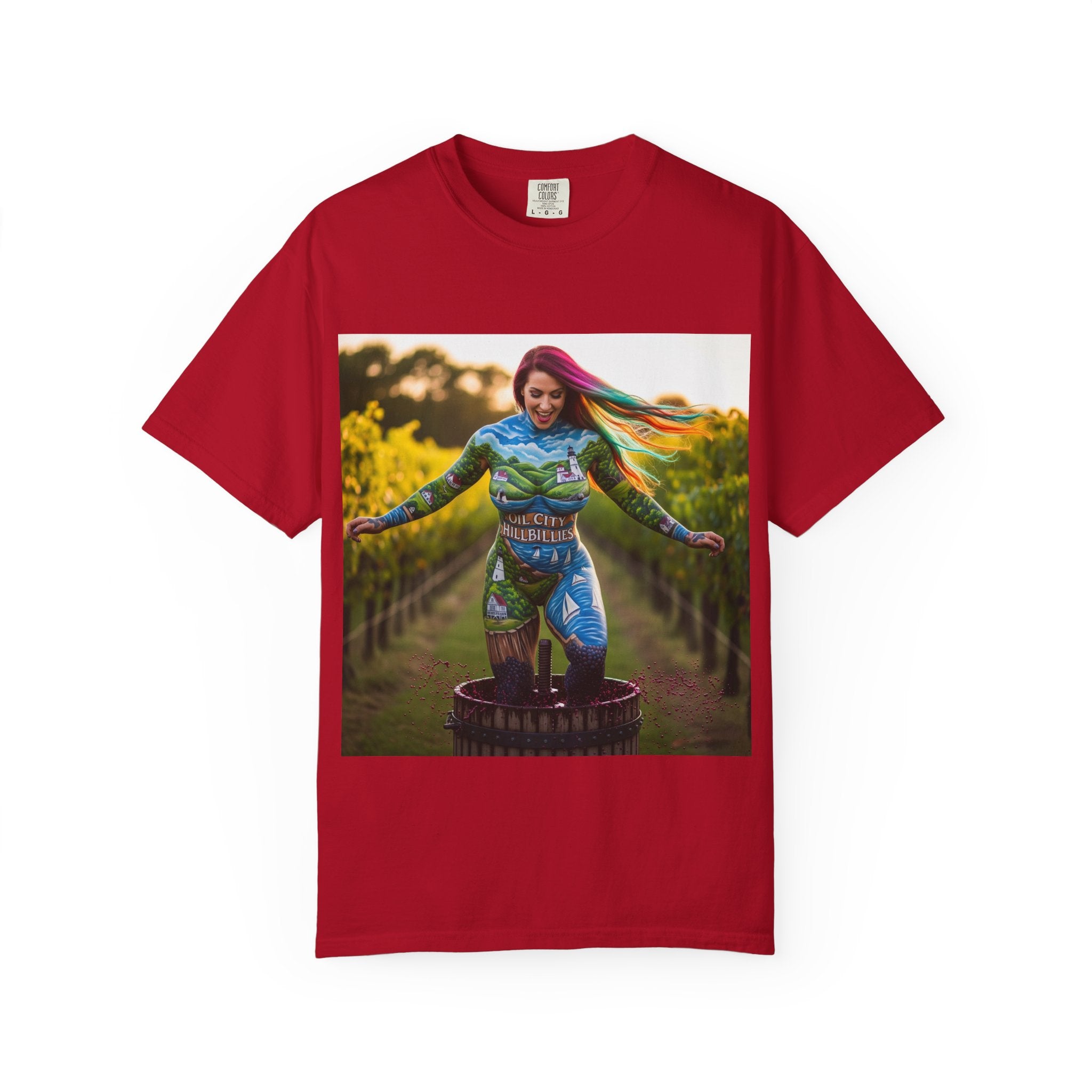 Vibrant Art T-Shirt, Colorful Graphic Tee, Eco-Friendly Cotton Shirt, Unique Gift for Art Lovers, Festival Wear, Casual Everyday Top