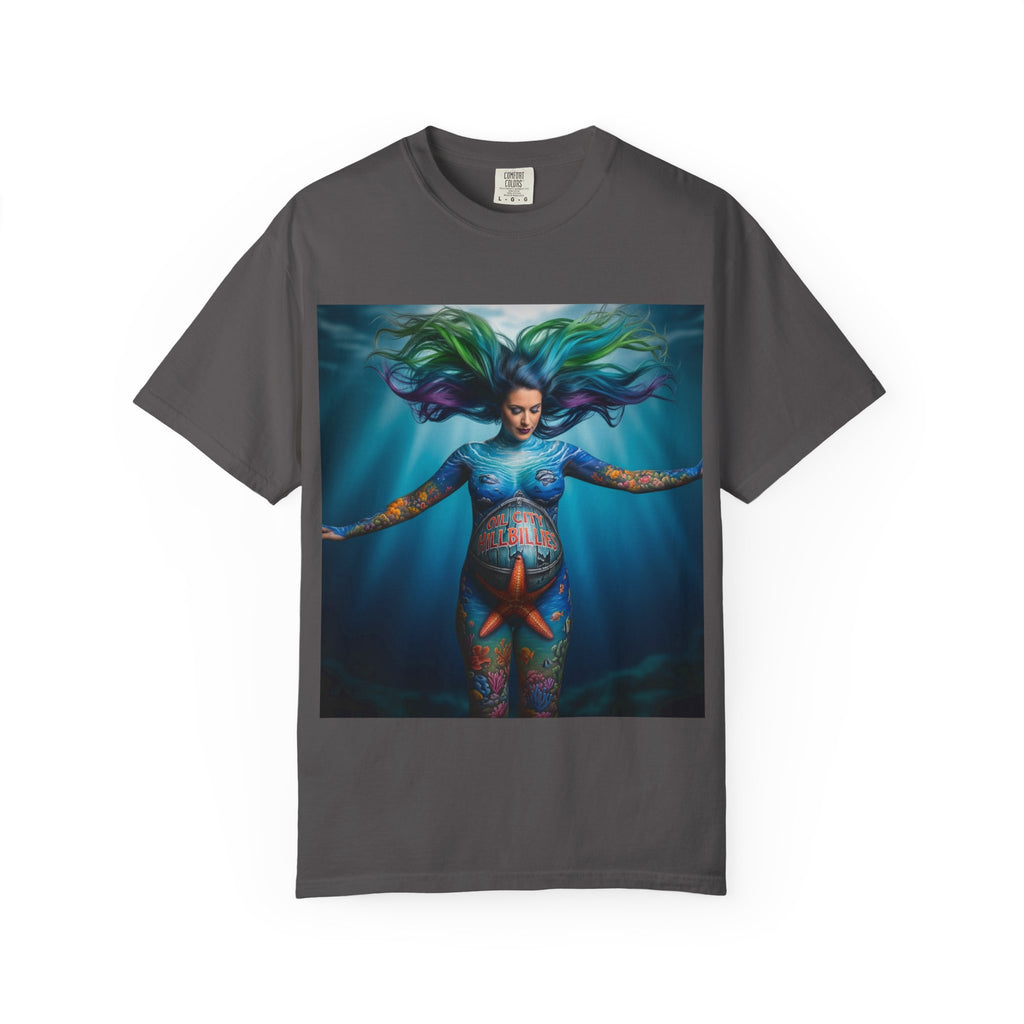 Garment-Dyed Oil City Hillbillies Tee Inspired by Southern Roots and Backwoods Culture, Bohemian T-shirt for Music Festivals, Artistic Outlaw Fashion Statement, Perfect Gift for Fans