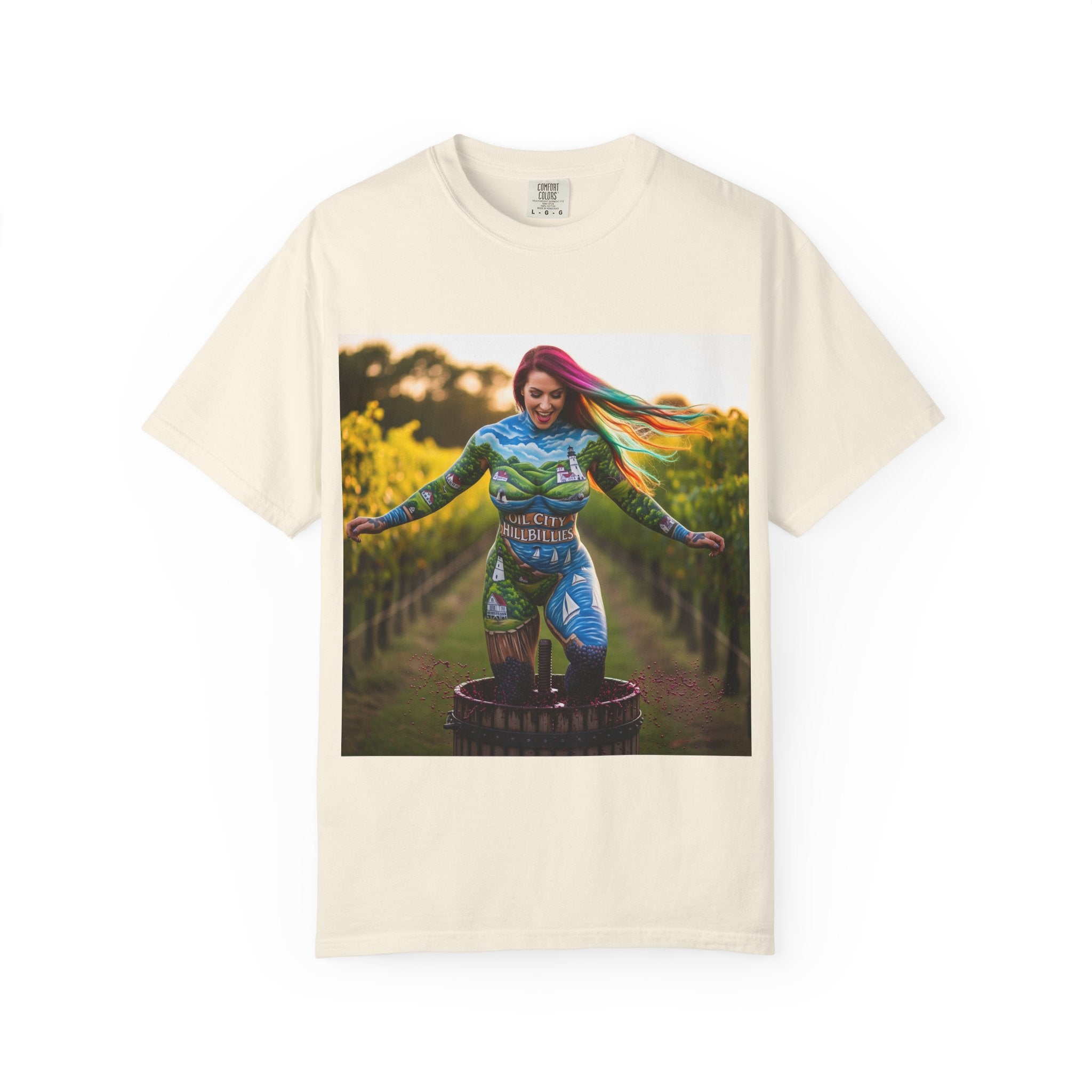Vibrant Art T-Shirt, Colorful Graphic Tee, Eco-Friendly Cotton Shirt, Unique Gift for Art Lovers, Festival Wear, Casual Everyday Top