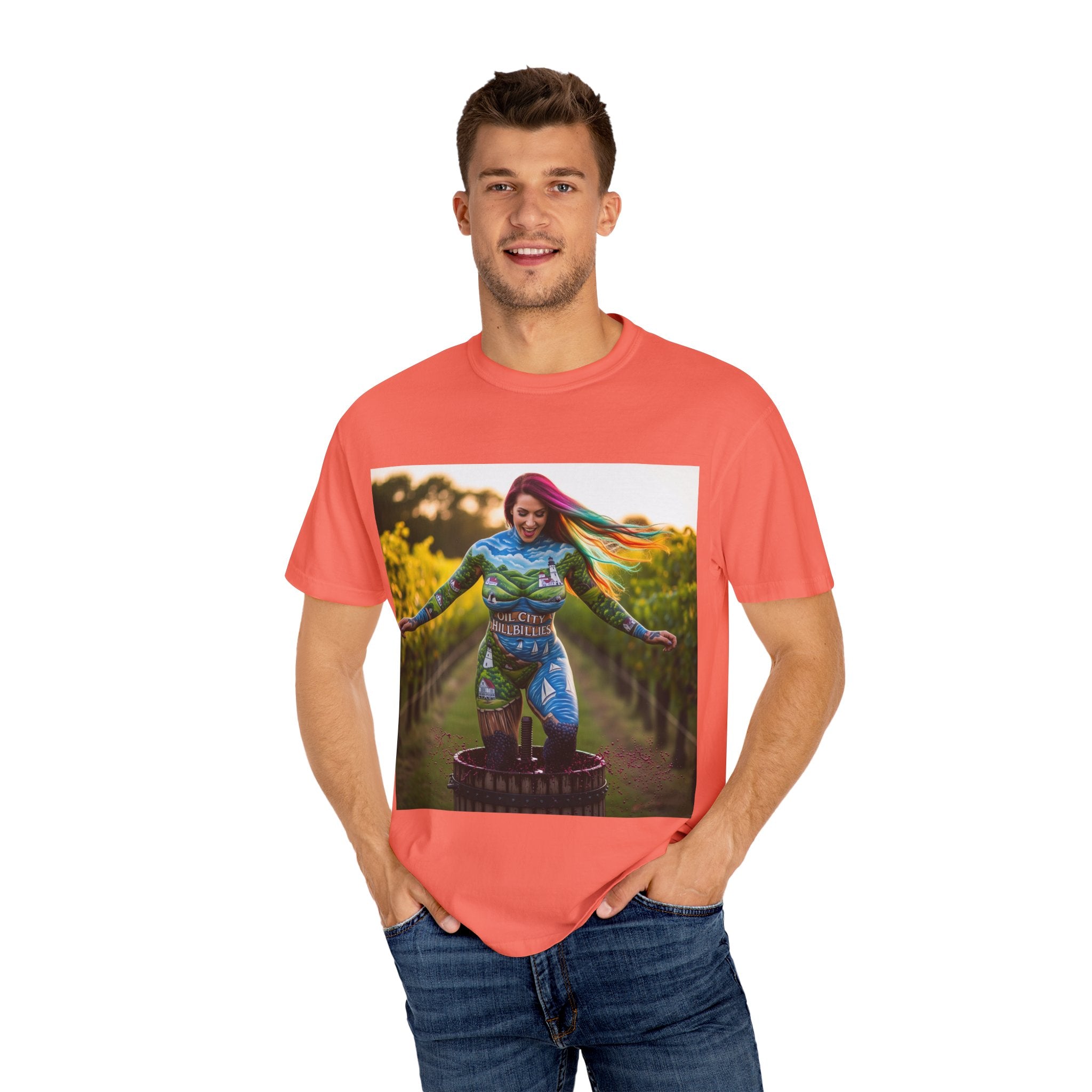 Vibrant Art T-Shirt, Colorful Graphic Tee, Eco-Friendly Cotton Shirt, Unique Gift for Art Lovers, Festival Wear, Casual Everyday Top