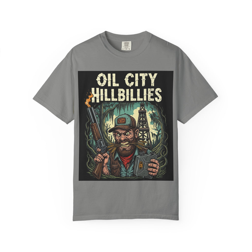 Oil City Hillbillies Unisex T-Shirt – Vintage Graphic Tee, Funny Gift, Casual Wear, Festive Party Shirt, 90s Nostalgia Style