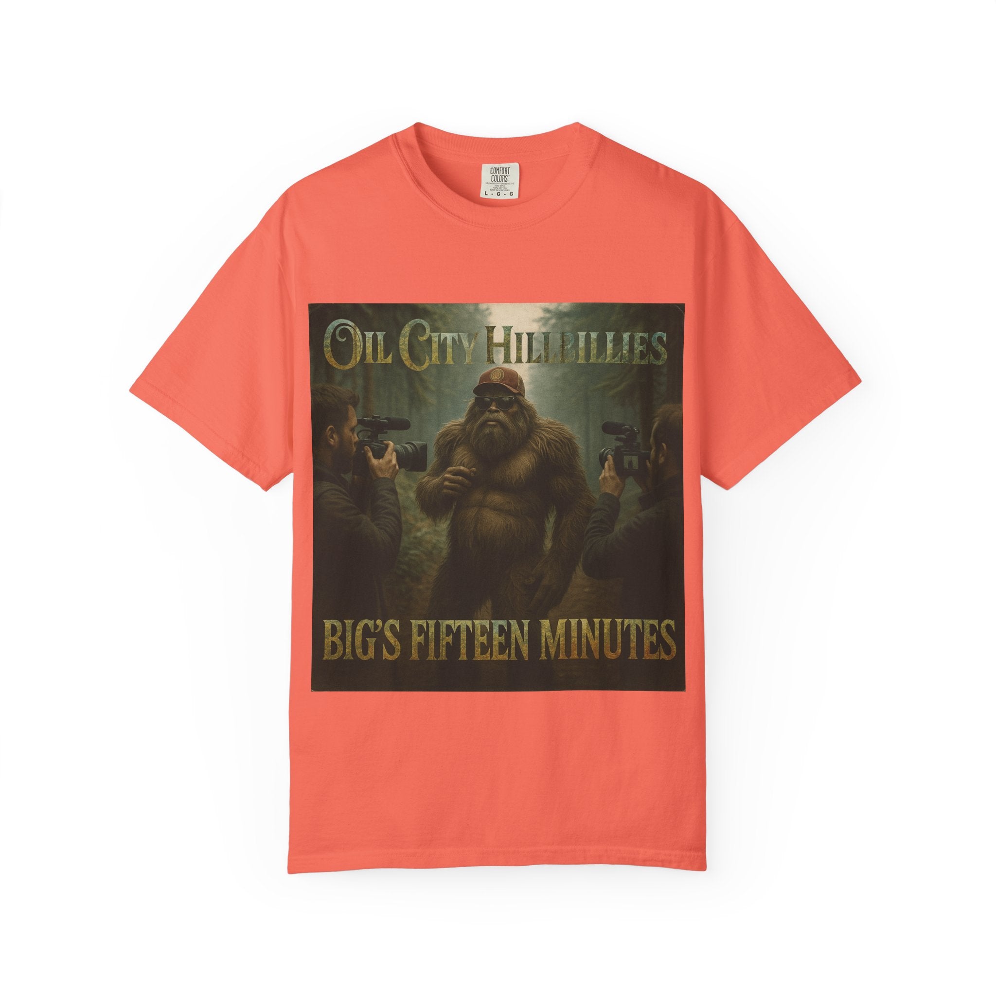 Oil City Hillbillies Unisex T-Shirt, Vintage Style Tee, Bigfoot Humor, Casual Wear, Gift for Nature Lovers, Fun Weekend Shirt