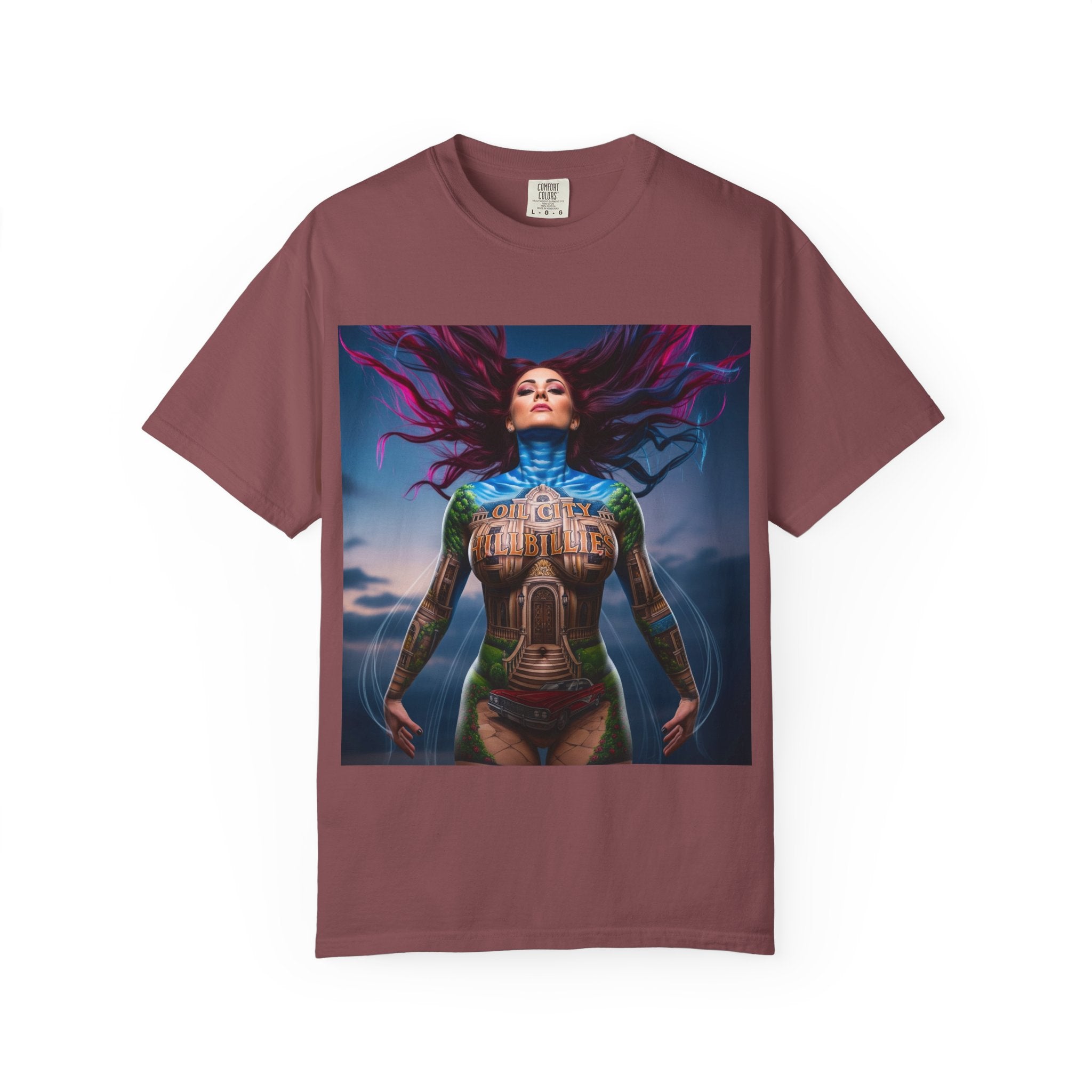 Mystical Spirit T-Shirt | Ethereal Oil City Hillbillies Art Tee, Unisex Graphic Shirt, Bohemian Style, Gift for Her, Festival Wear, Unique Artwear