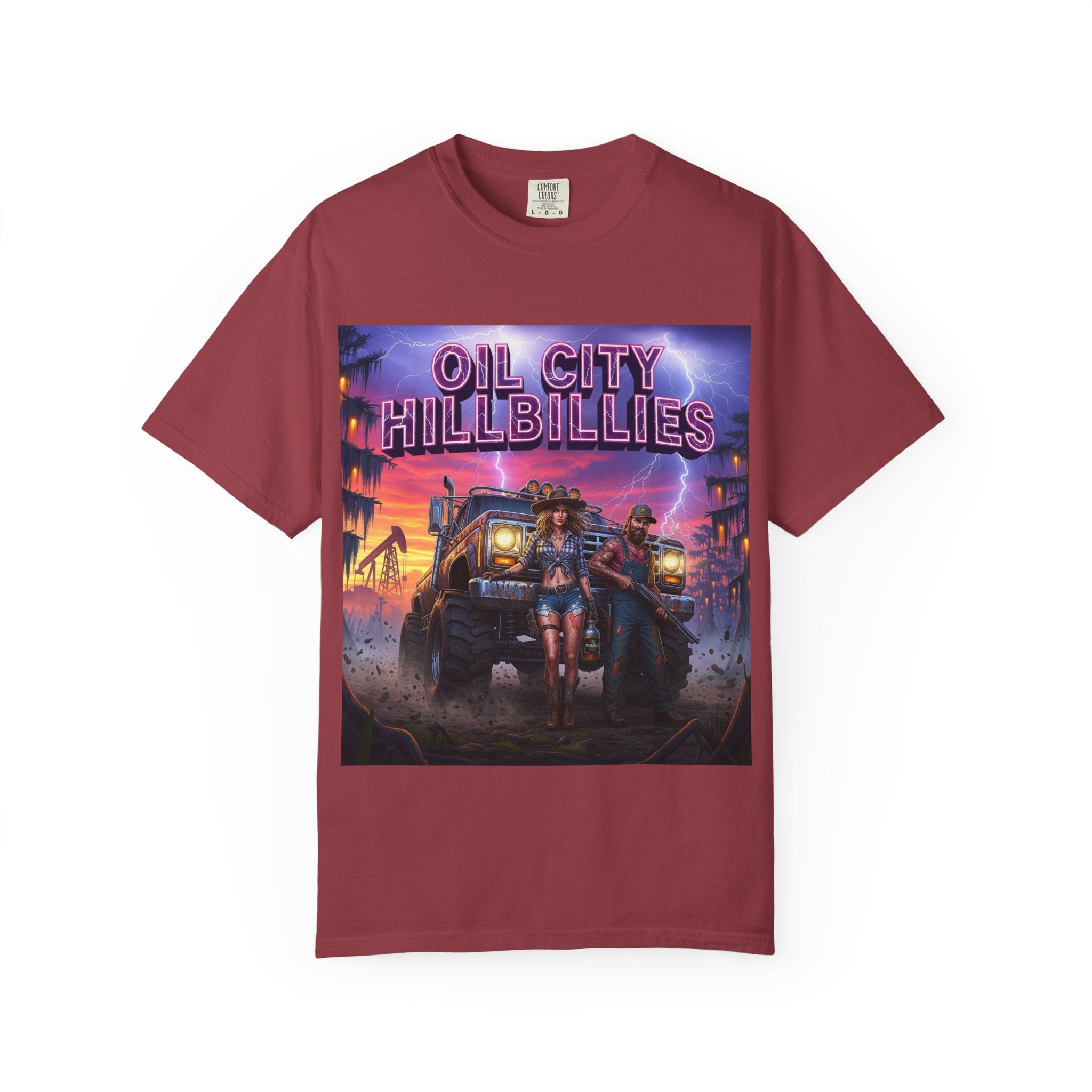 Vintage Oil City Hillbillies T-Shirt – Unisex Graphic Tee, Retro Gift, Festival Wear, Casual Style, Southern Outlaw Statement Shirt