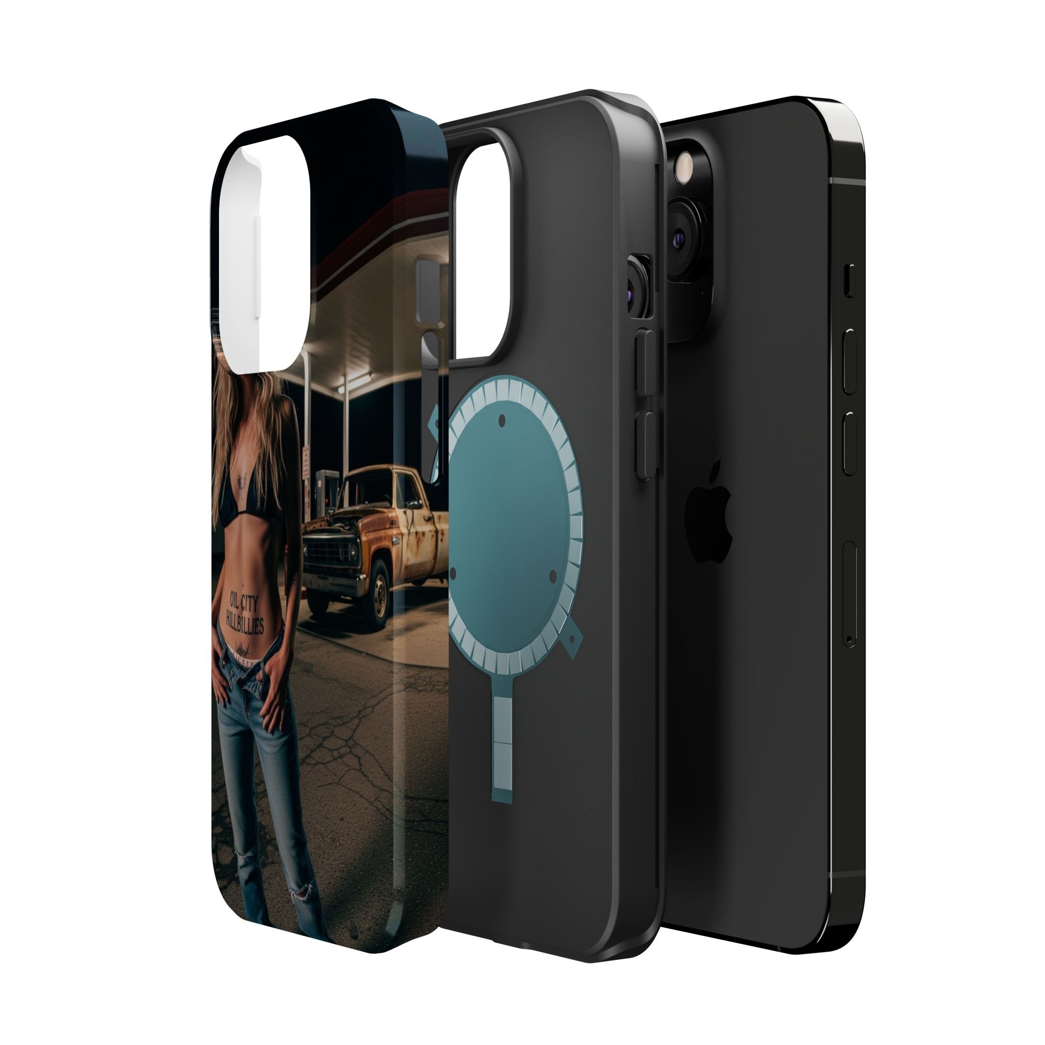 Oil City Hillbillies Magnetic Tough Cases | Personalized Phone Cover, Unique Gift for Country Lovers, Tough Cell Phone Case, Hillbilly Style