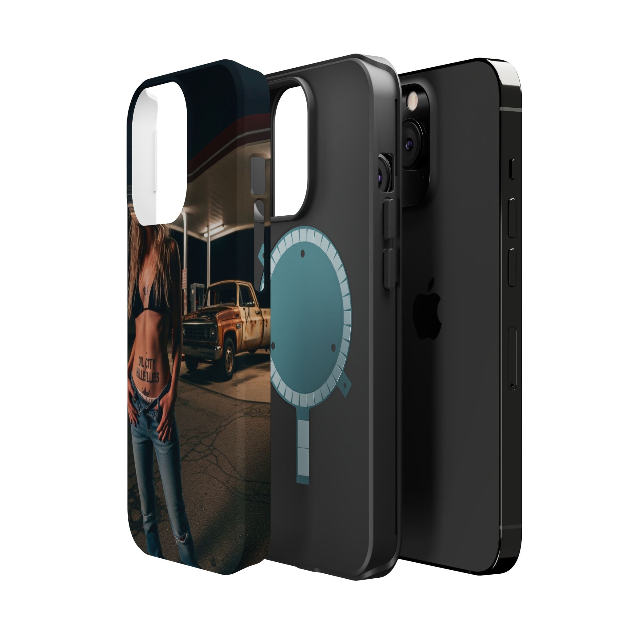 Oil City Hillbillies Magnetic Tough Cases | Personalized Phone Cover, Unique Gift for Country Lovers, Tough Cell Phone Case, Hillbilly Style
