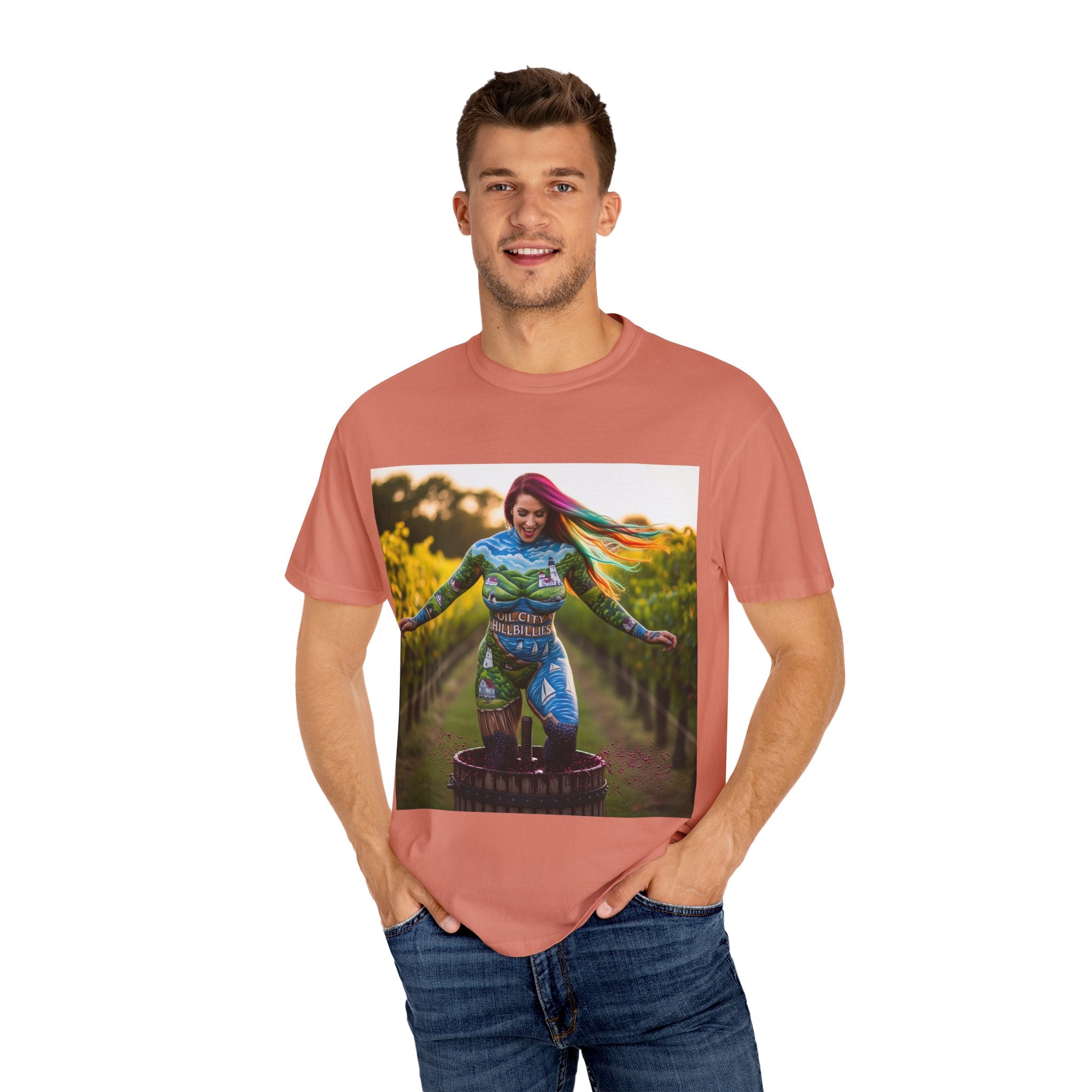 Vibrant Art T-Shirt, Colorful Graphic Tee, Eco-Friendly Cotton Shirt, Unique Gift for Art Lovers, Festival Wear, Casual Everyday Top